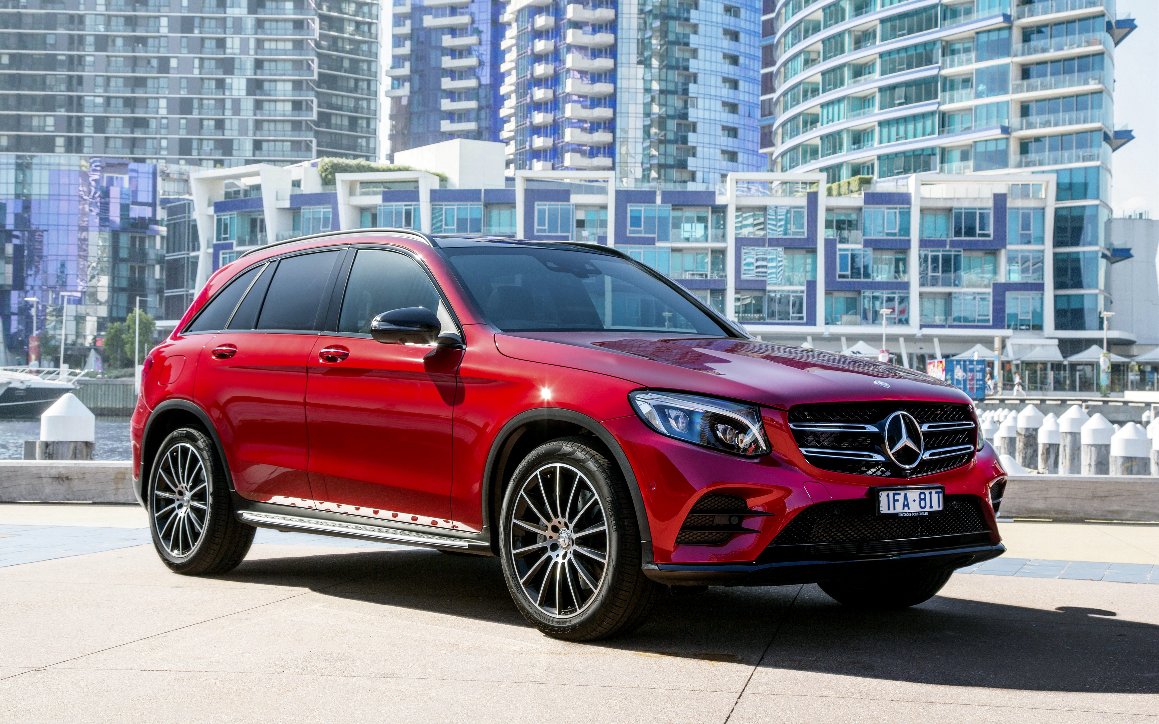 General 3840x2400 car red cars Mercedes-Benz vehicle German cars SUV