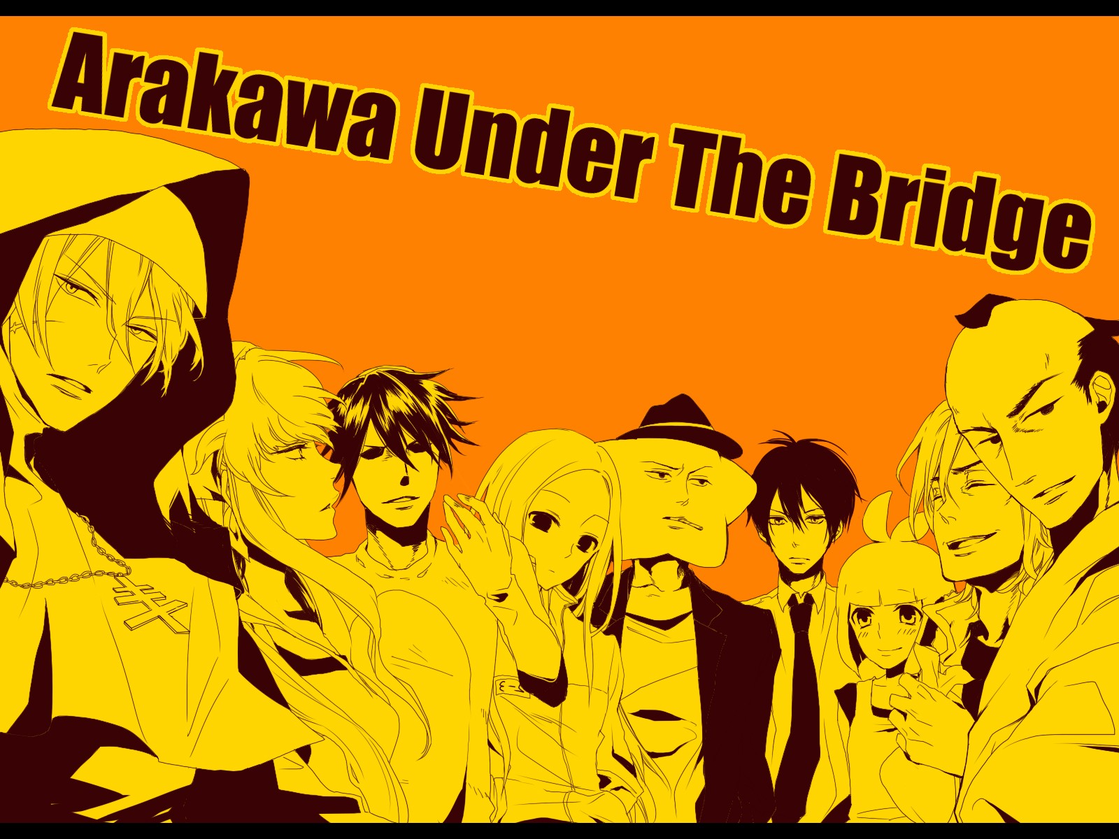 Anime 1600x1200 Arakawa Under the Bridge Nino (Arakawa Under the Bridge) Ichinomiya Kou Hoshi (Arakawa Under the Bridge) Maria (Arakawa Under the Bridge)
