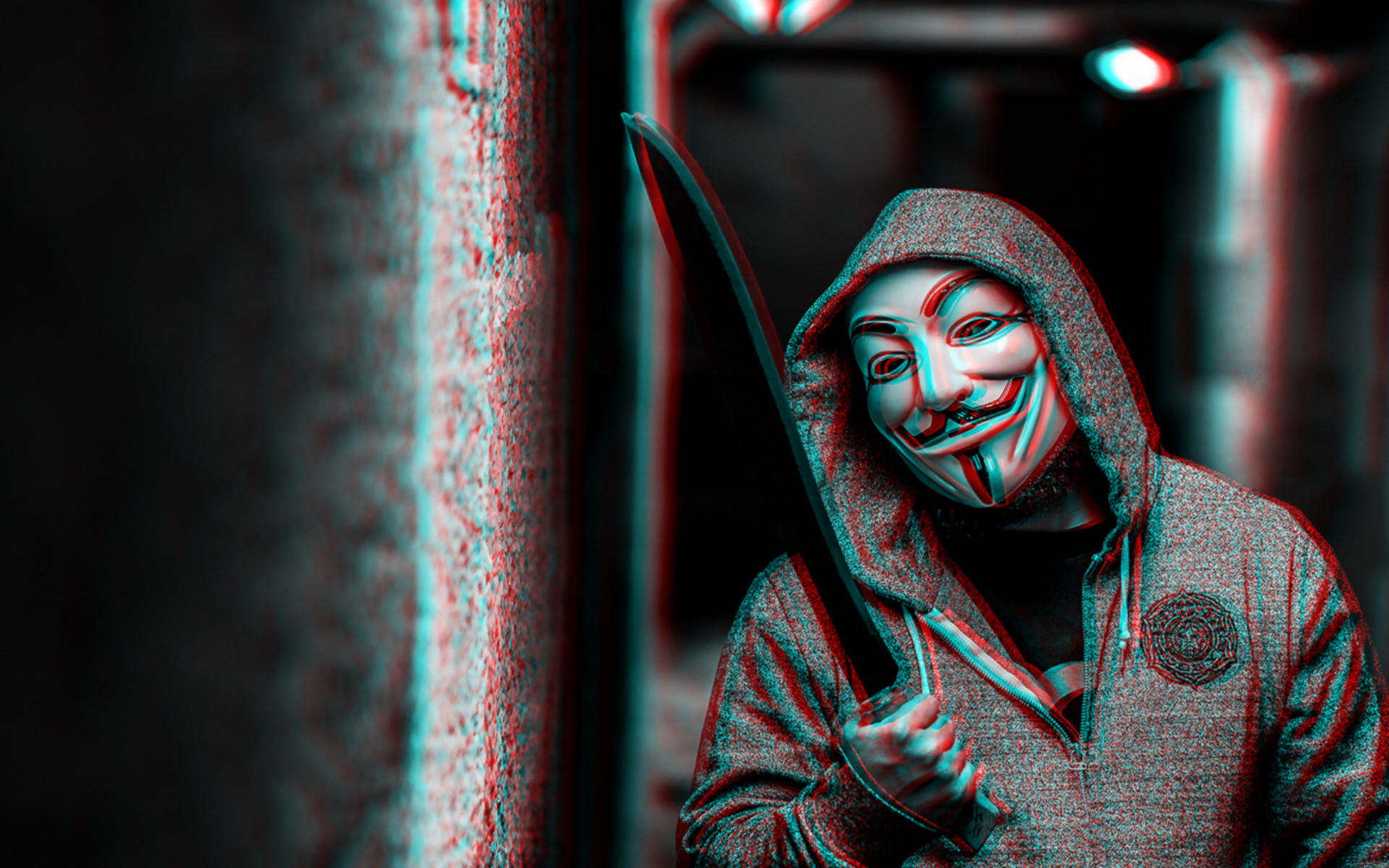 General 1920x1200 V for Vendetta Anonymous (hacker group) weapon Guy Fawkes mask digital art