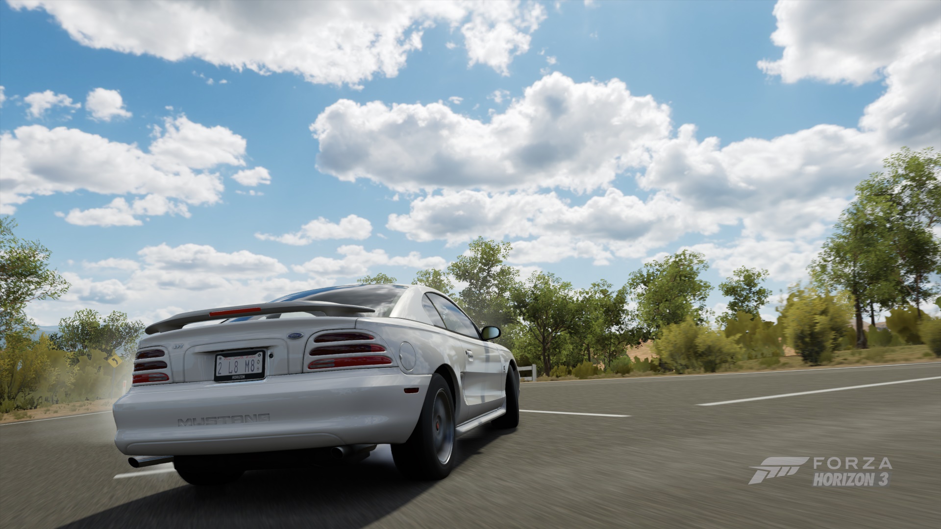 General 1920x1080 Forza Horizon 3 video games white cars vehicle screen shot car Ford Ford Mustang SN-95 Ford Mustang