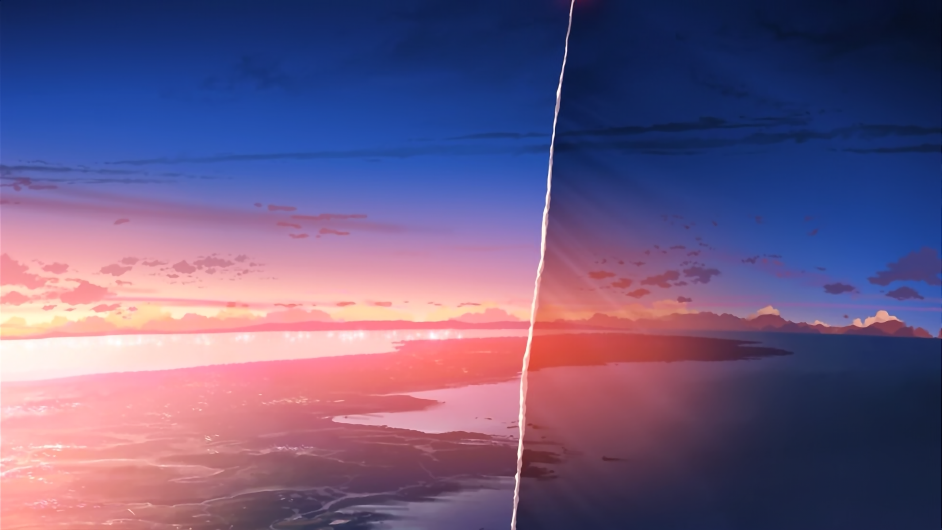 Anime 3072x1728 5 Centimeters Per Second horizon anime Makoto Shinkai 