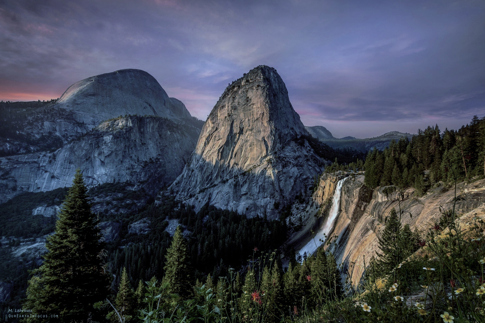 General 1920x1280 mountains trees waterfall Yosemite National Park Mark Lehrbass watermarked Half Dome California USA