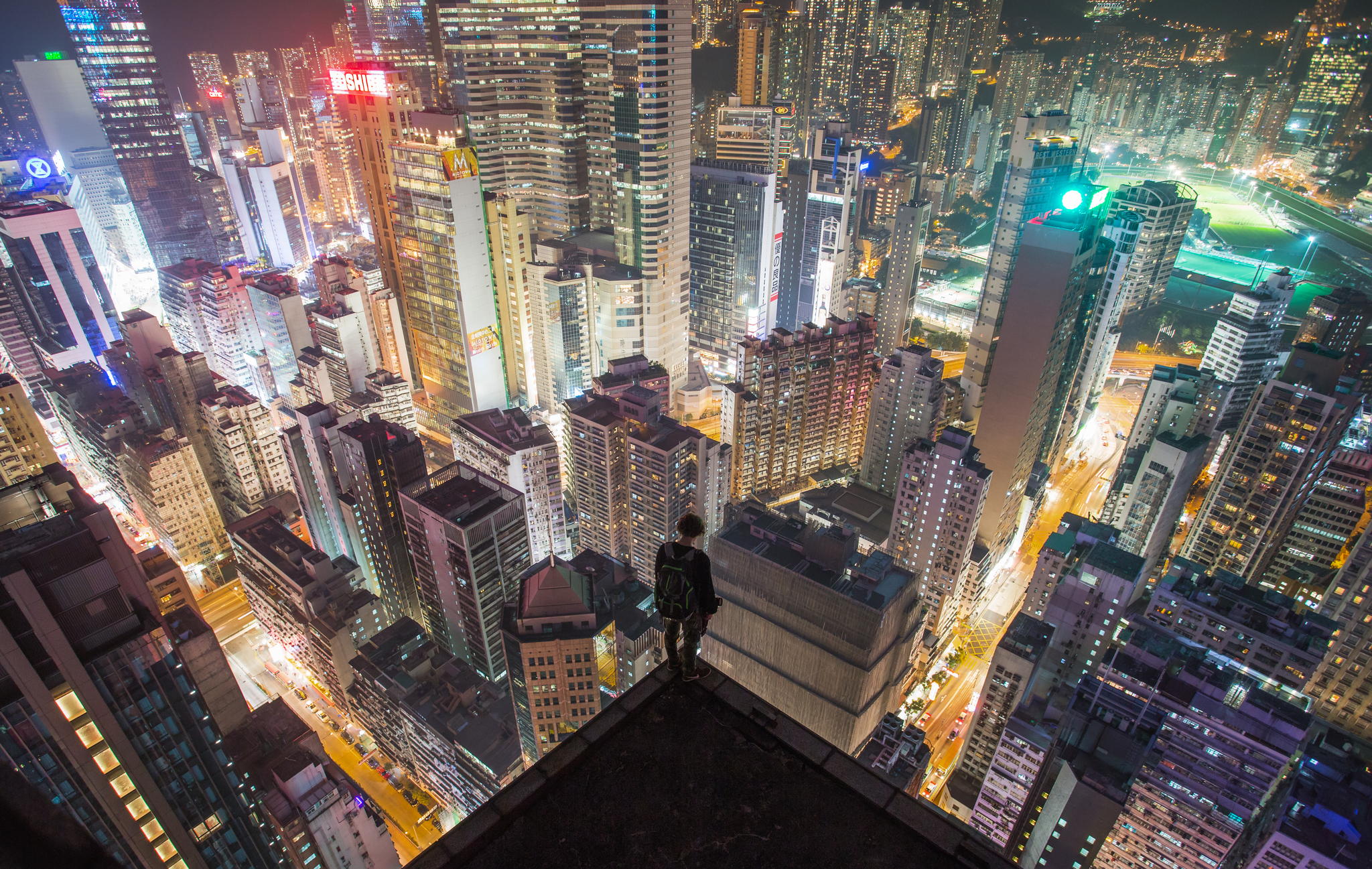 General 2048x1297 photography Hong Kong Asia China cityscape rooftops city lights