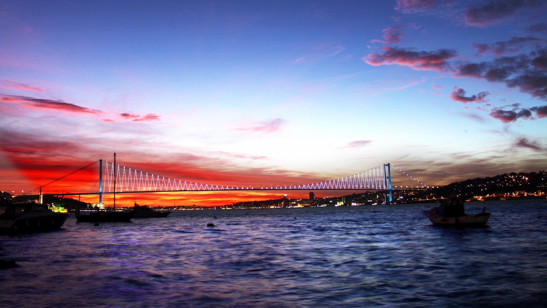 General 1920x1080 Istanbul Turkish bridge Bosphorus Bosphorus Bridge Turkey