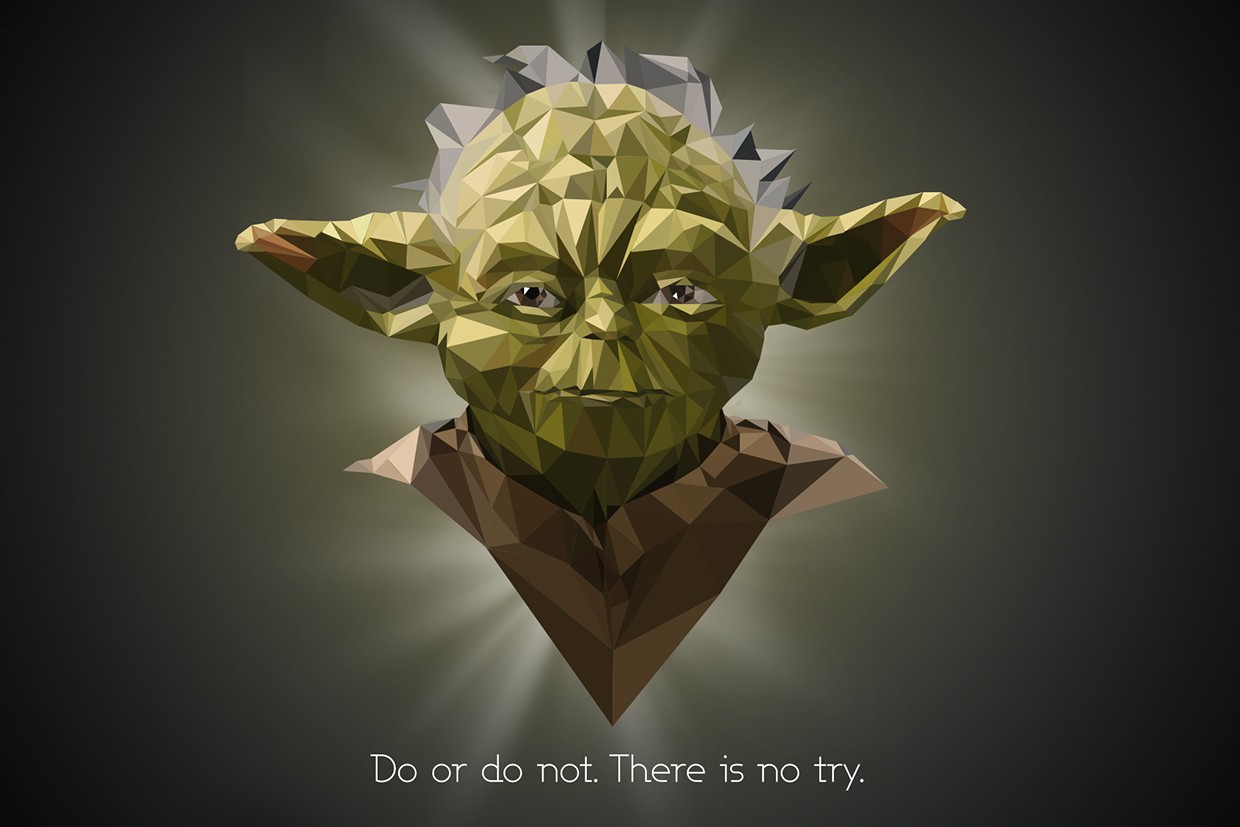 General 1240x827 Star Wars Yoda quote low poly