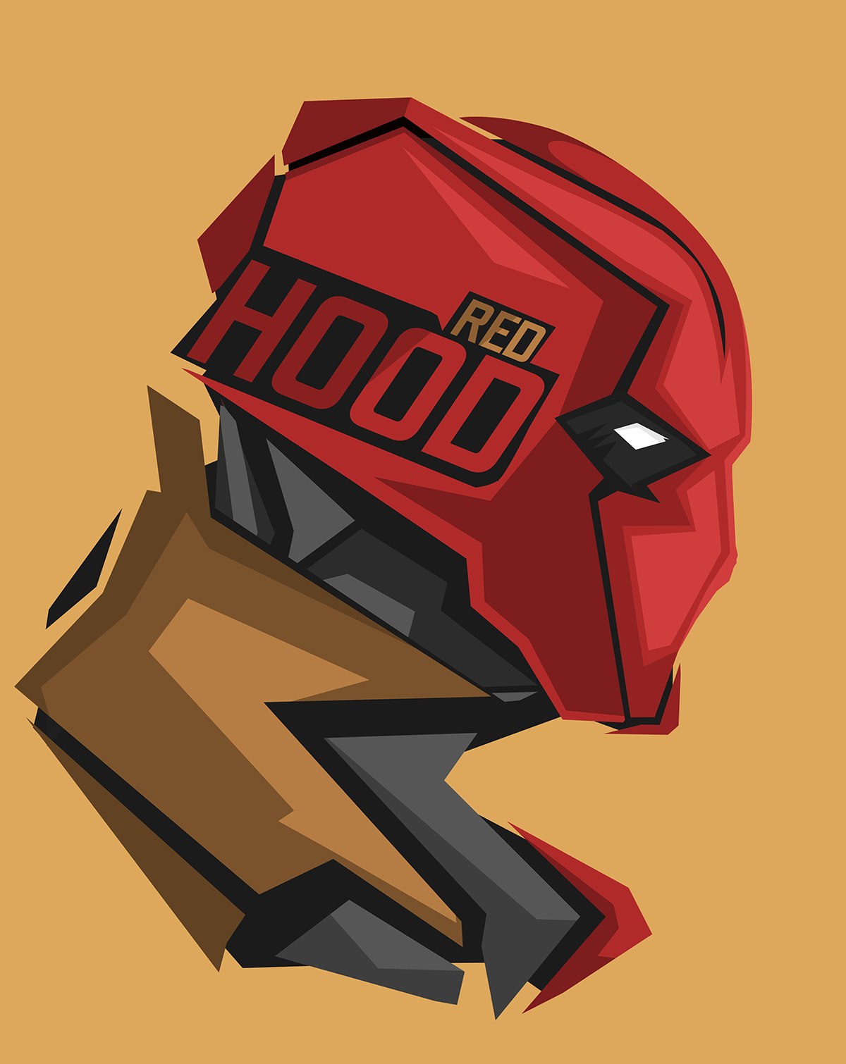 General 1200x1510 Red Hood yellow background Bosslogic profile DC Comics