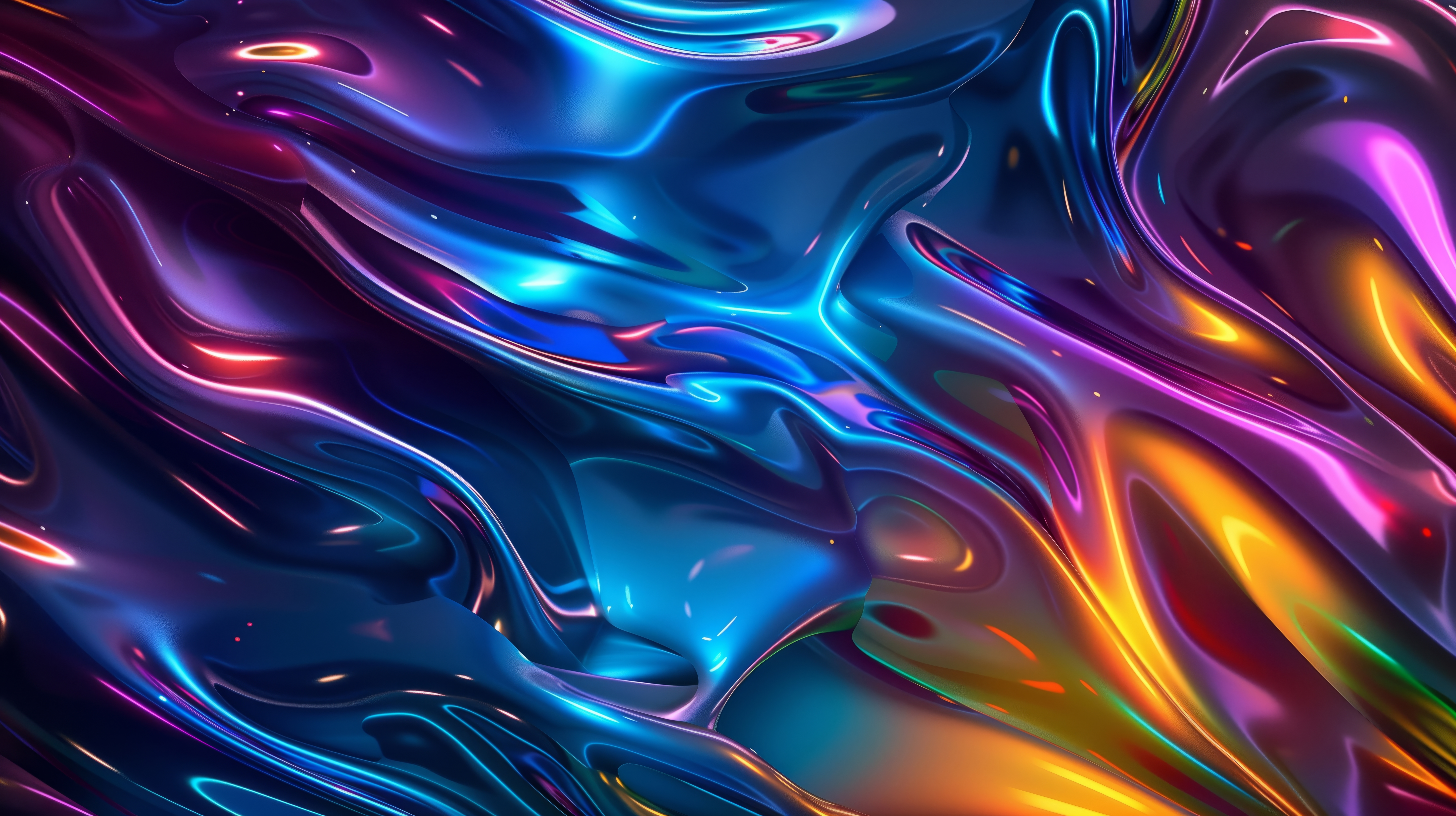 General 5824x3264 AI art abstract liquid colorful 3D Abstract