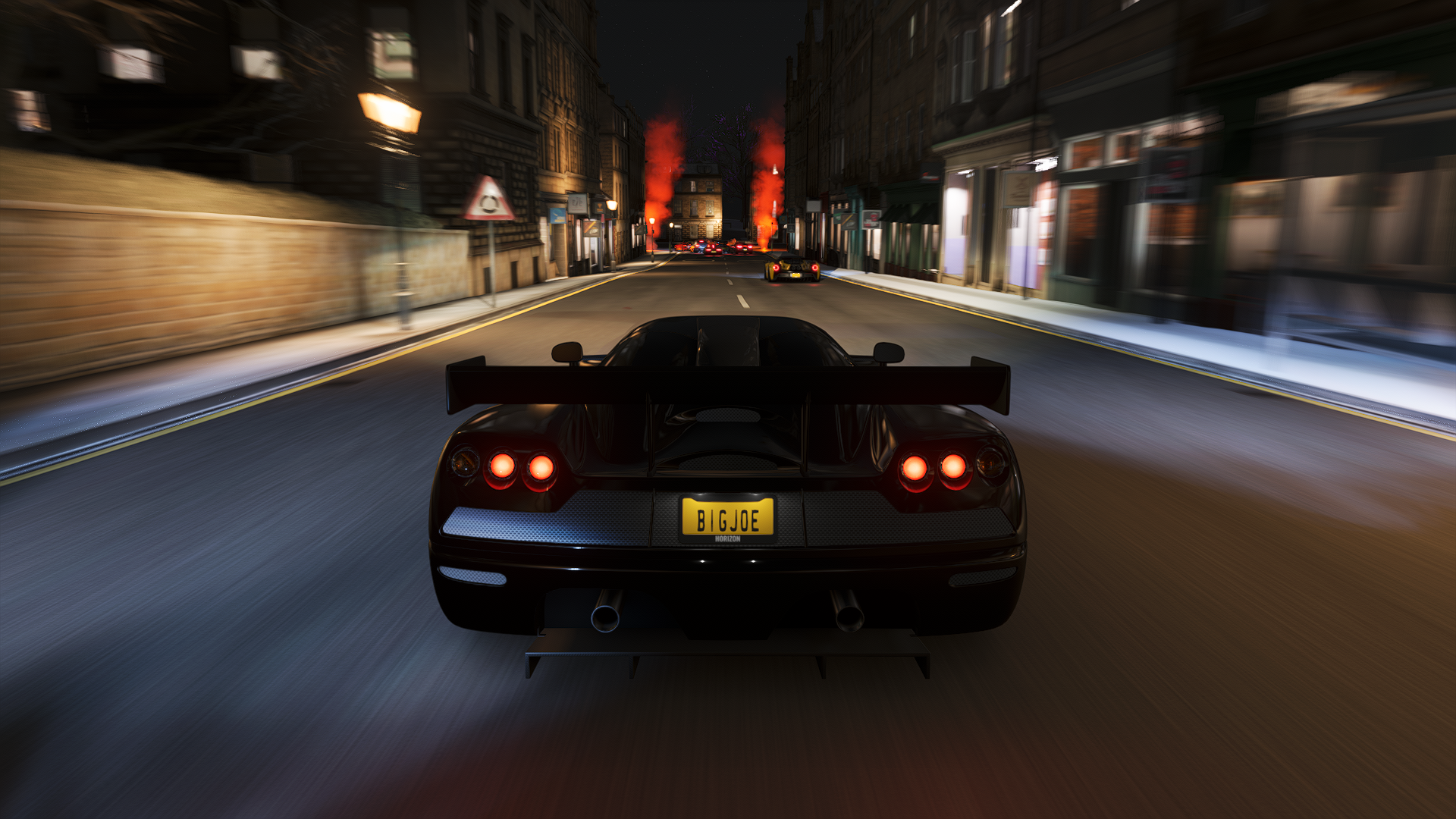 General 1920x1080 Forza Horizon 4 Forza Horizon Forza car driving racing CGI PlaygroundGames Koenigsegg CCGT road video games vehicle rear view licence plates taillights building blurred blurry background Swedish cars