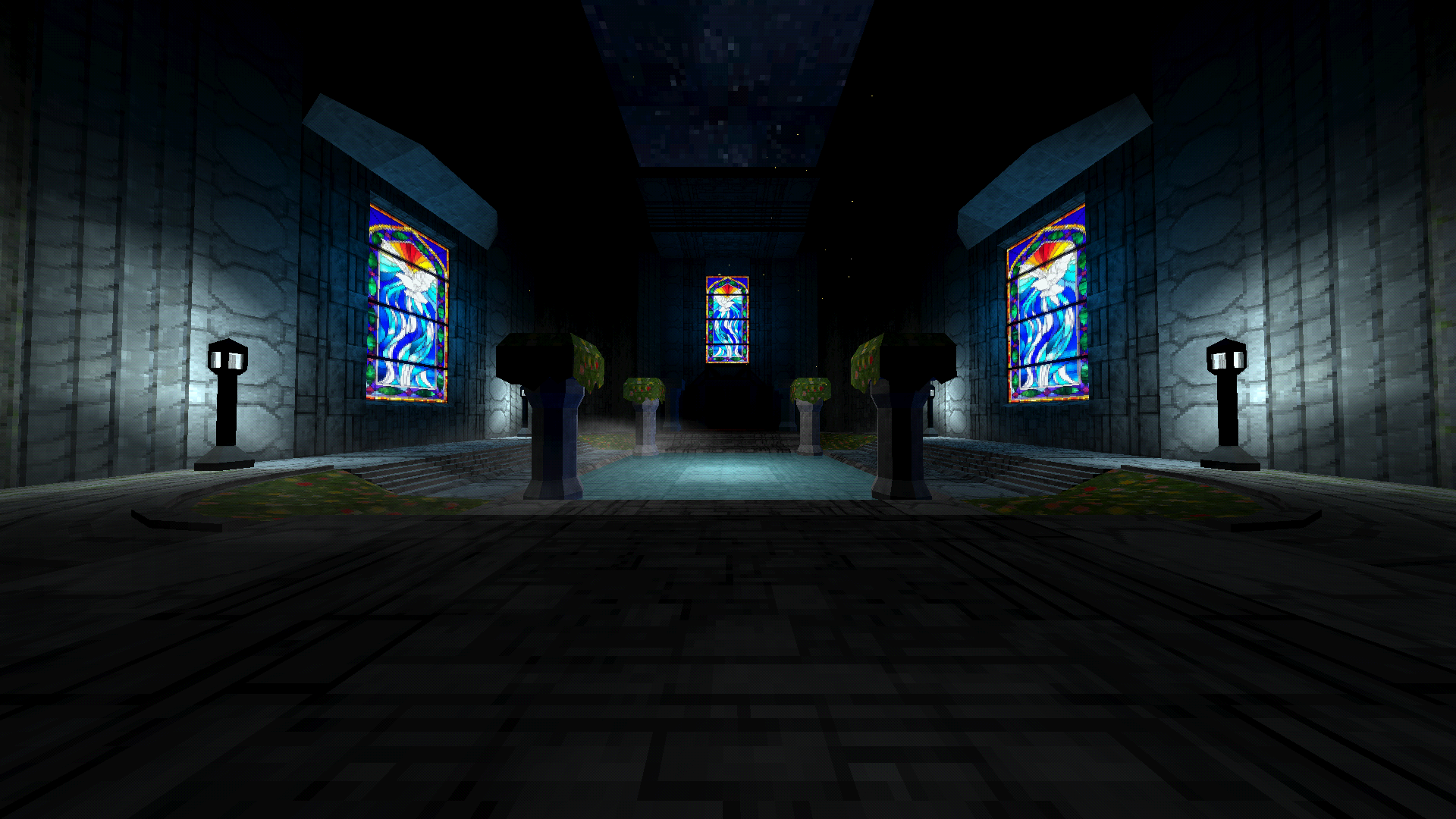 General 1920x1080 ULTRAKILL V2 (Ultrakill) Clair de Lune screen shot boss level stained glass video games CGI