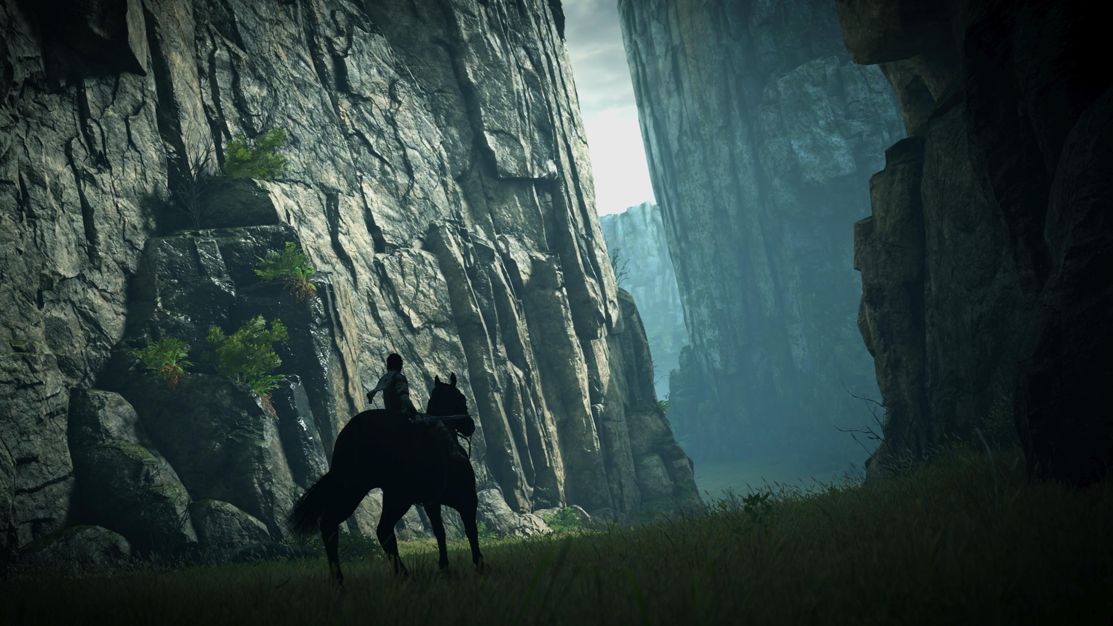General 3840x2160 Shadow of the Colossus Wander PlayStation PlayStation 4 Playstation 4 Pro Playstation 5 video games video game art screen shot horse Team Ico