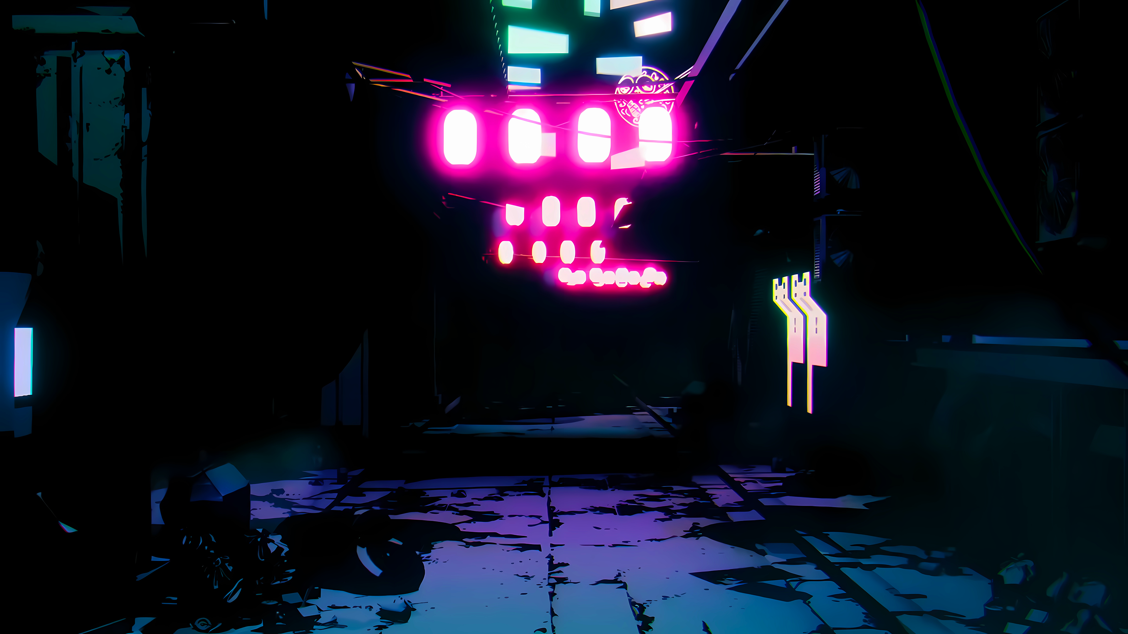 Anime 3840x2160 Cyberpunk: Edgerunners anime Anime screenshot lights neon night