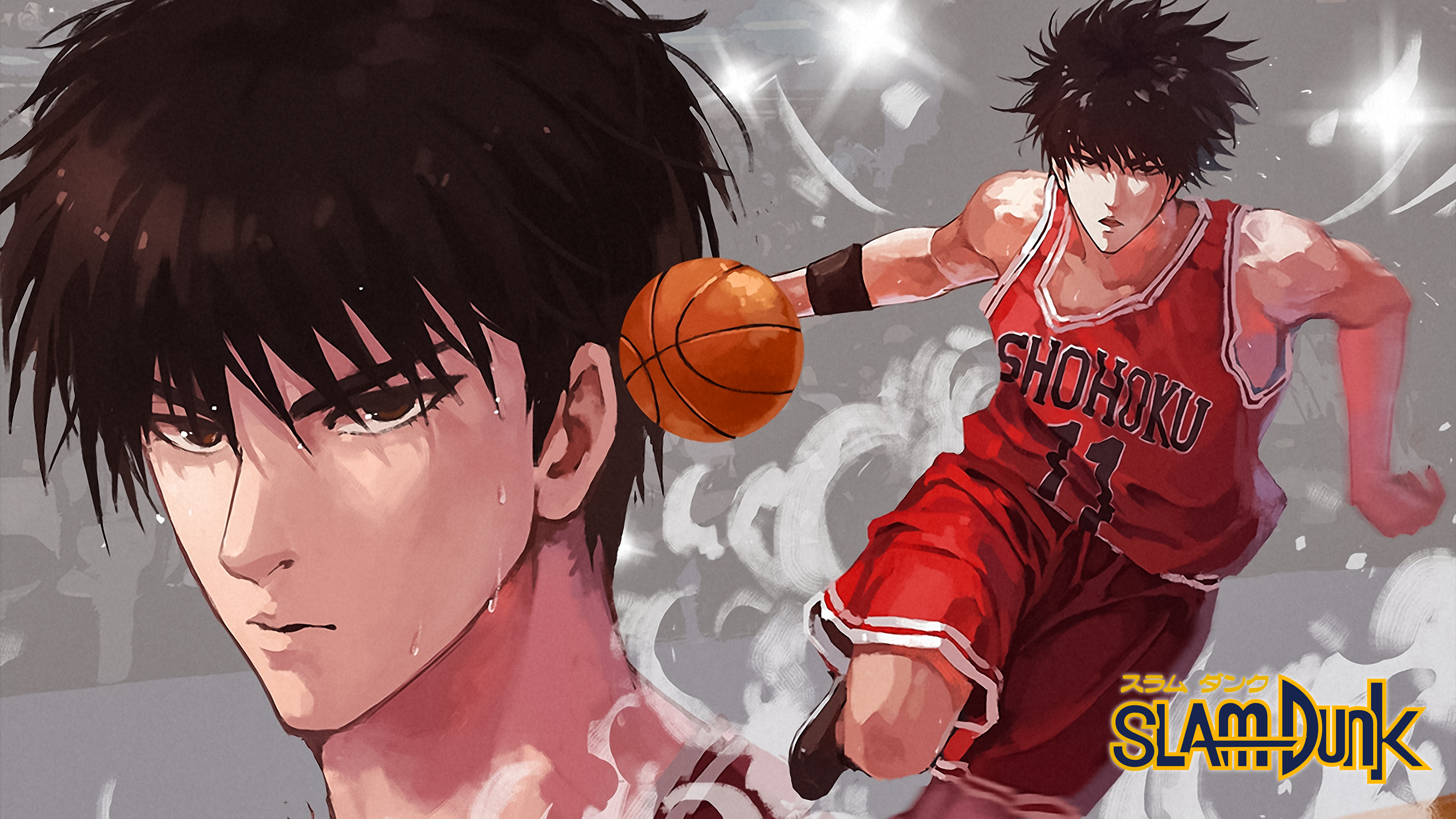 Anime 2560x1440 Slam Dunk (anime) basketball comic art anime anime boys Japanese characters manga