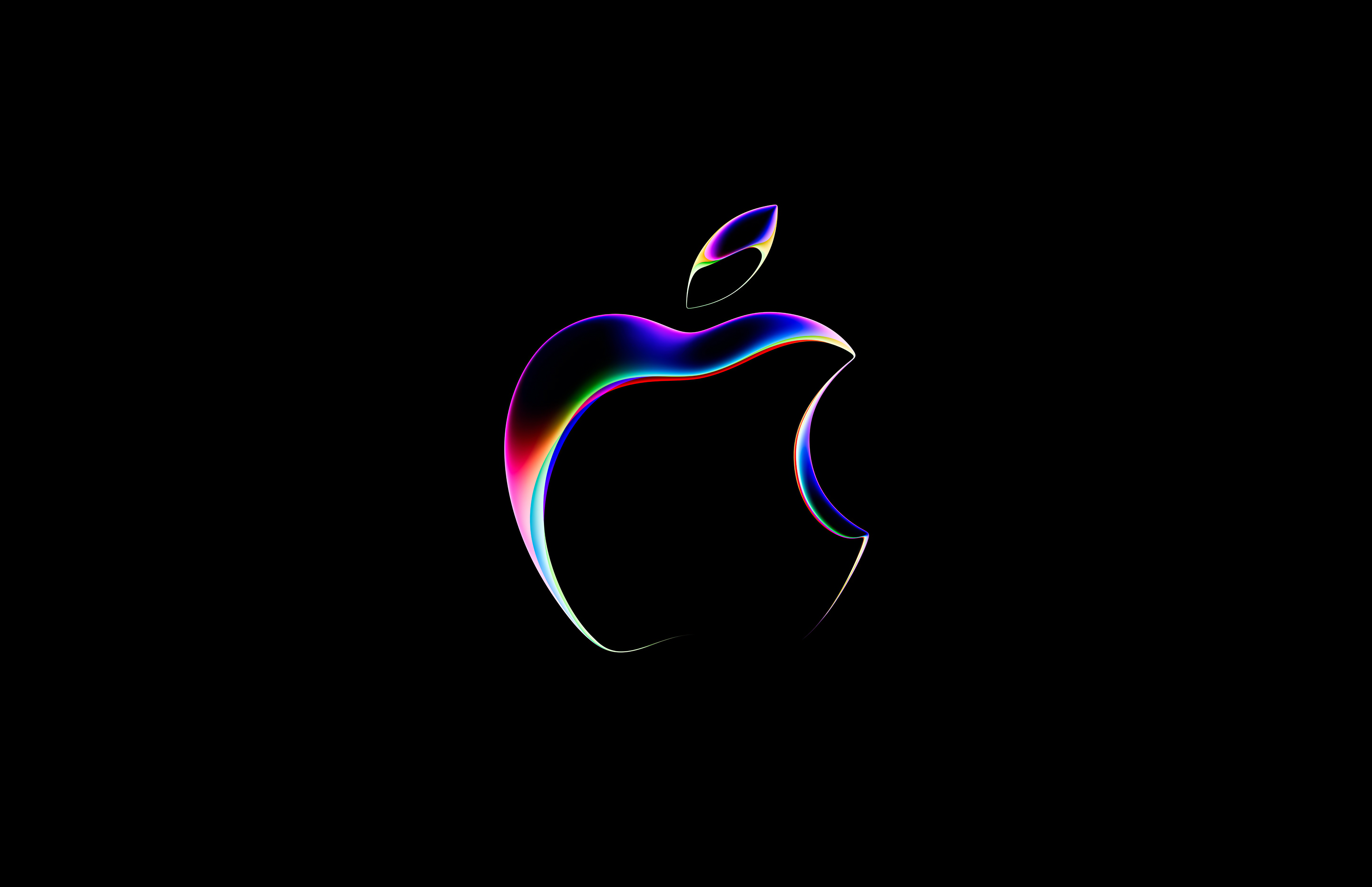 General 7450x4816 Apple Inc. apples simple background minimalism logo black background brand