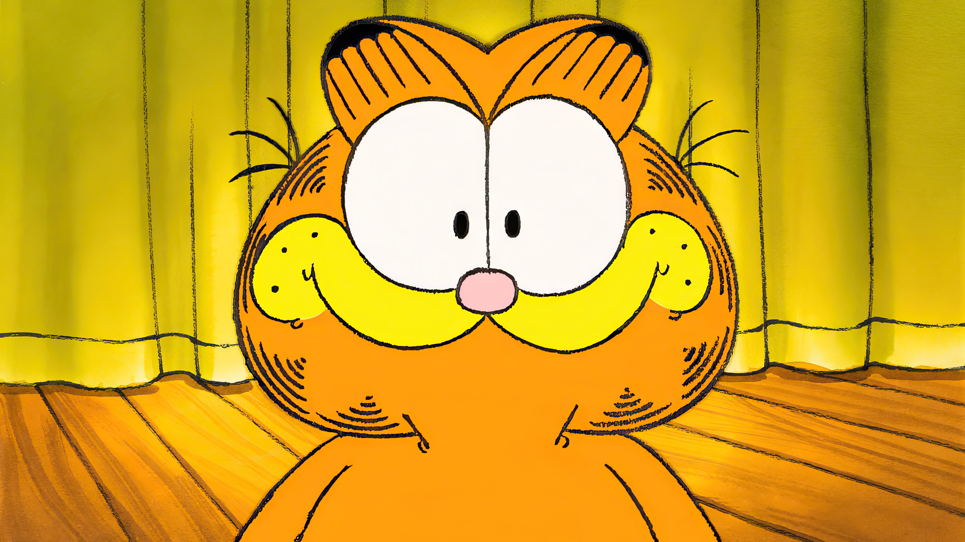 General 1920x1080 Garfield and Friends Garfield animation animated series cartoon production cel cats animals smiling