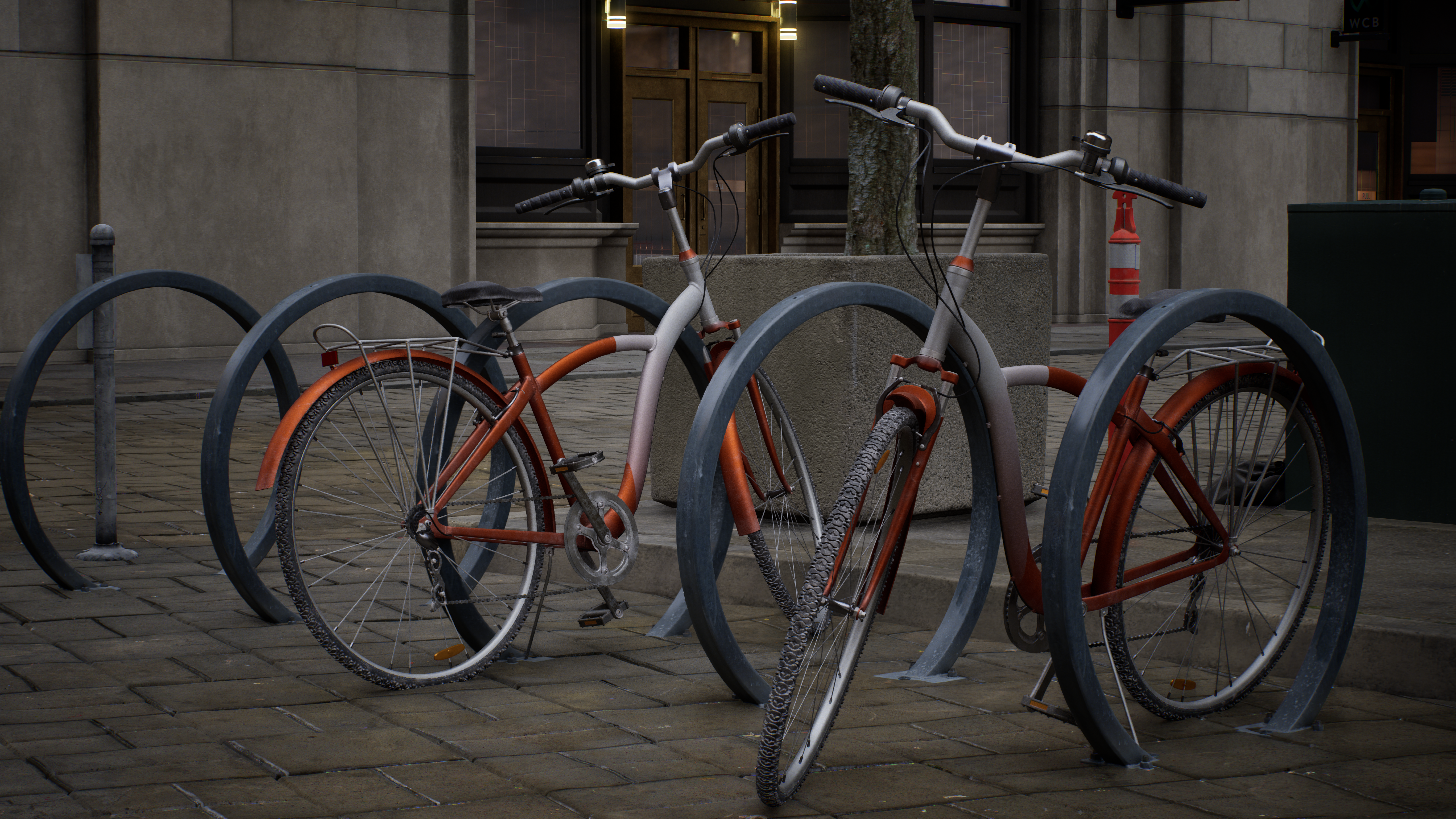 General 5120x2880 video games realistic CGI bicycle building