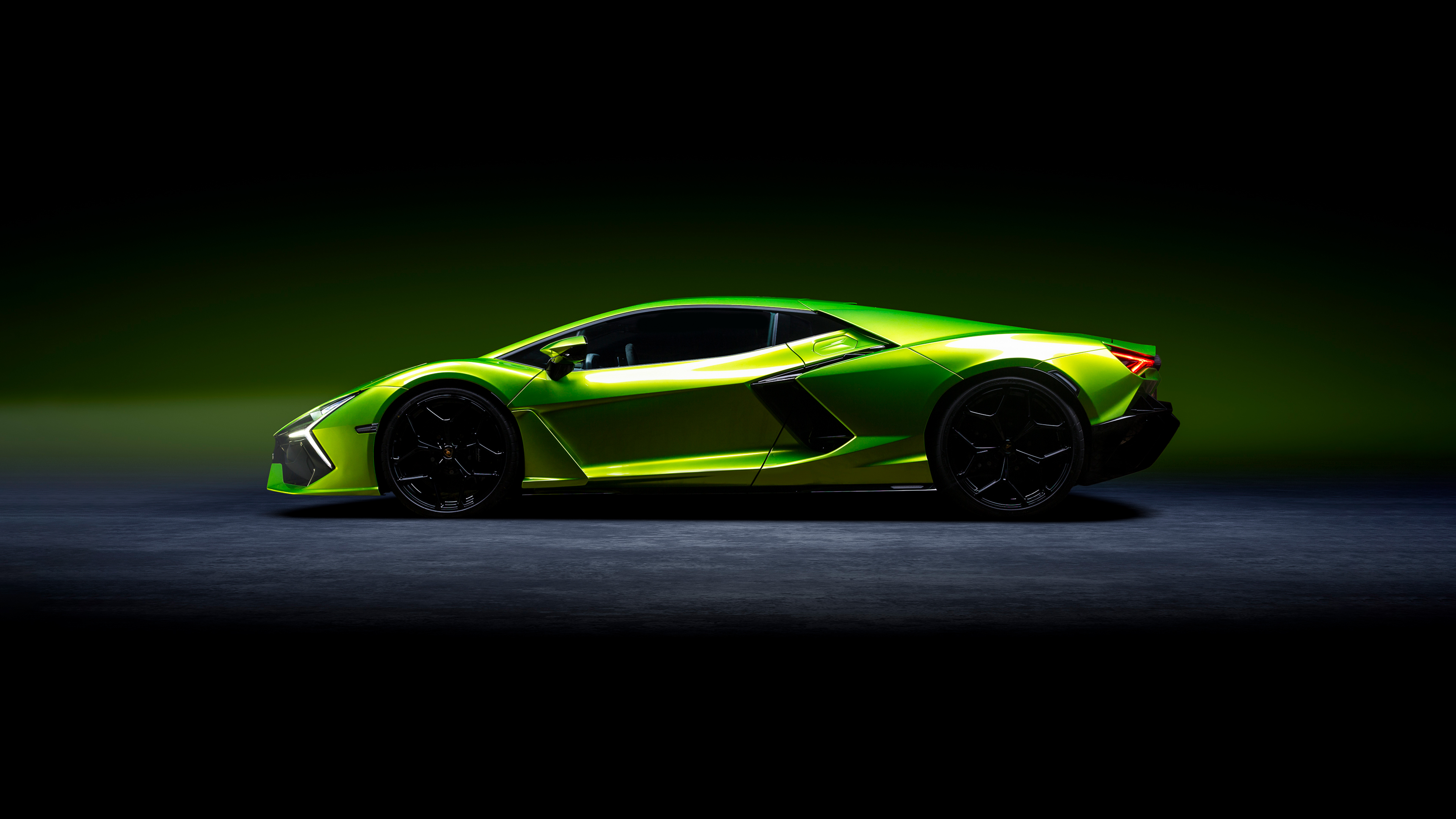 General 3840x2160 Lamborghini Revuelto Lamborghini green cars spotlights low light supercars italian cars Volkswagen Group V12 engine hybrid (car)