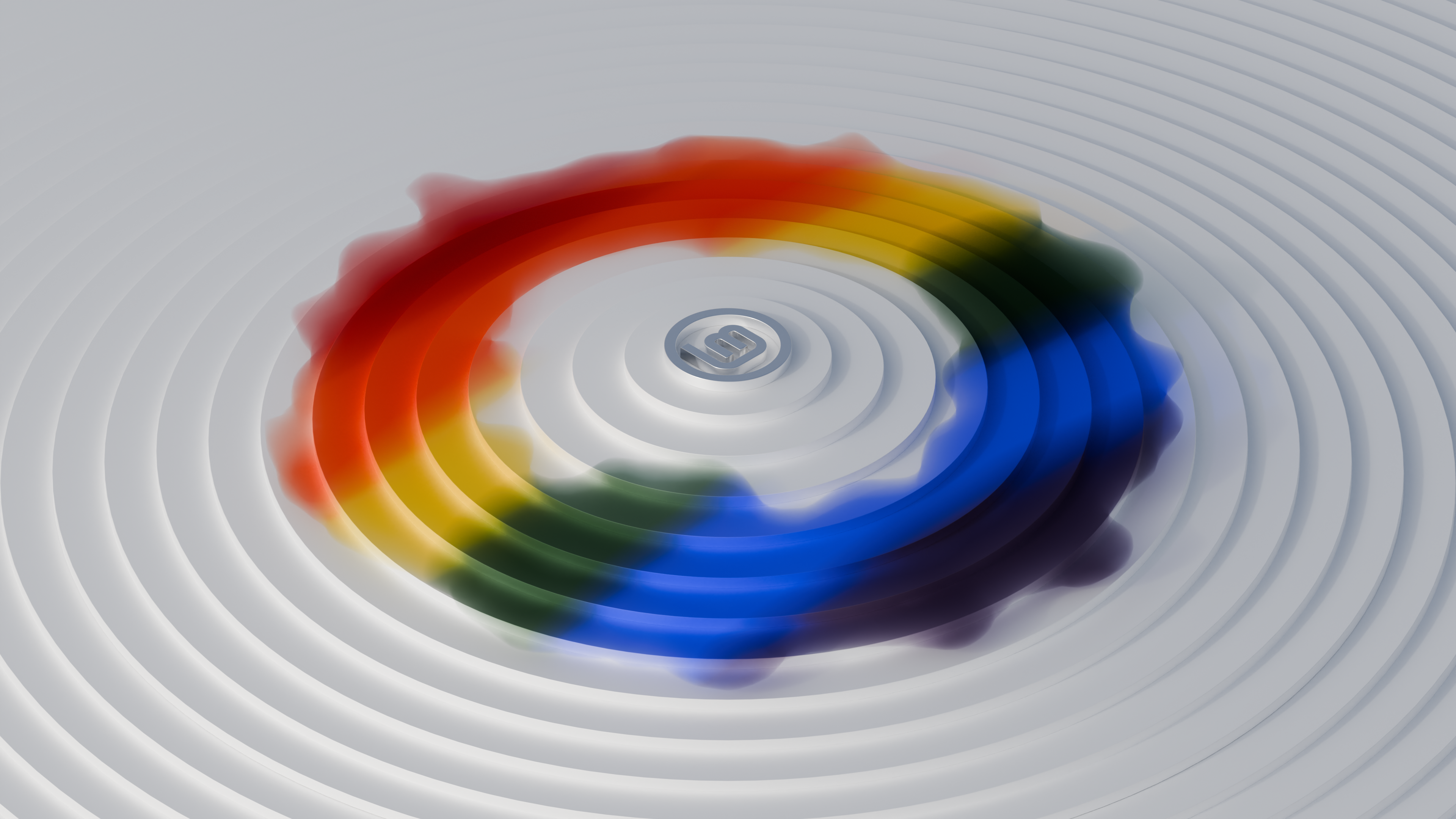 General 3840x2160 Linux Mint Linux pride flag pride colorful LGBTI gay culture Blender digital art