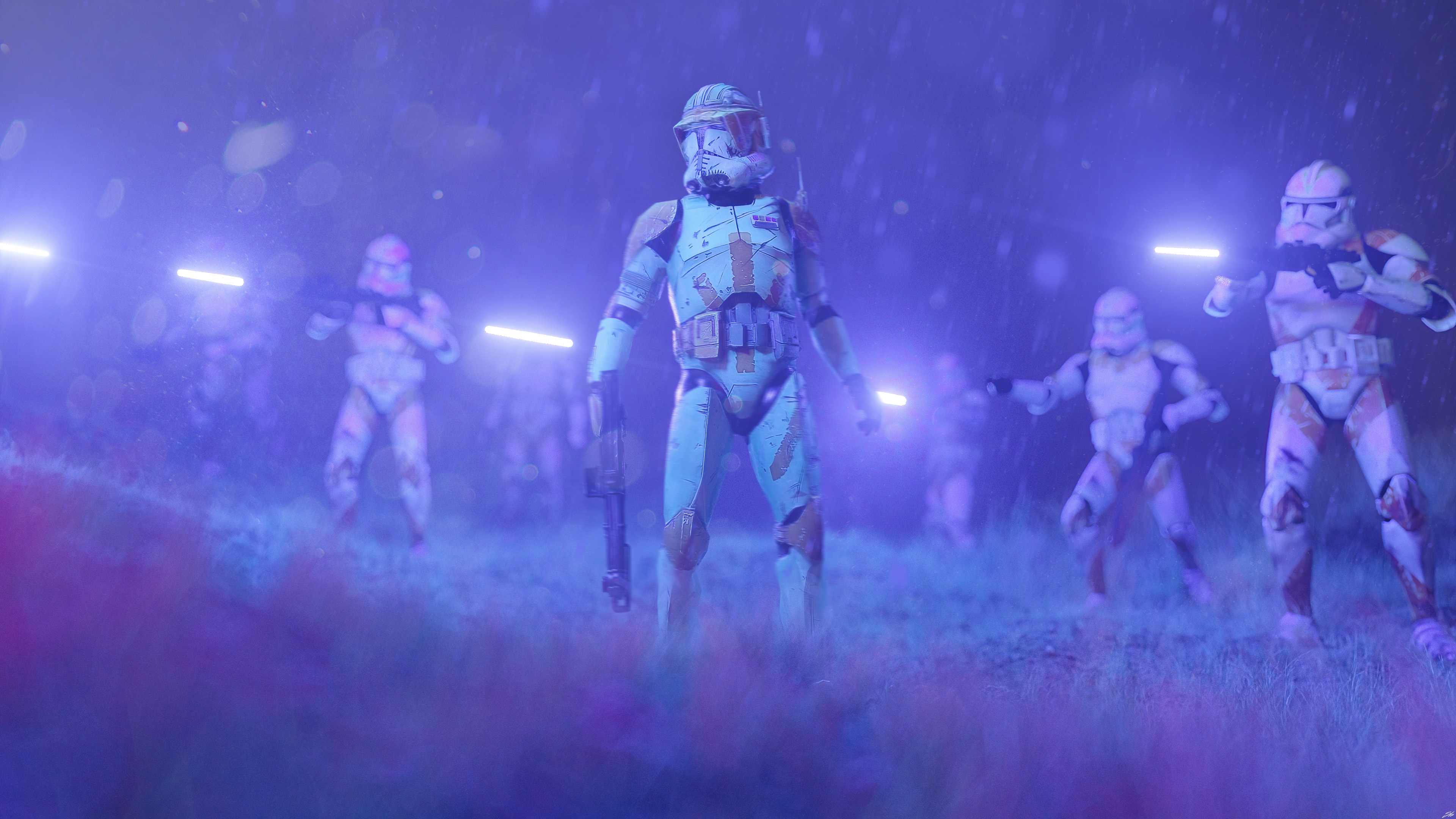 General 3840x2160 star wars bad batch Commander Cody clone trooper Clone Wars digital art