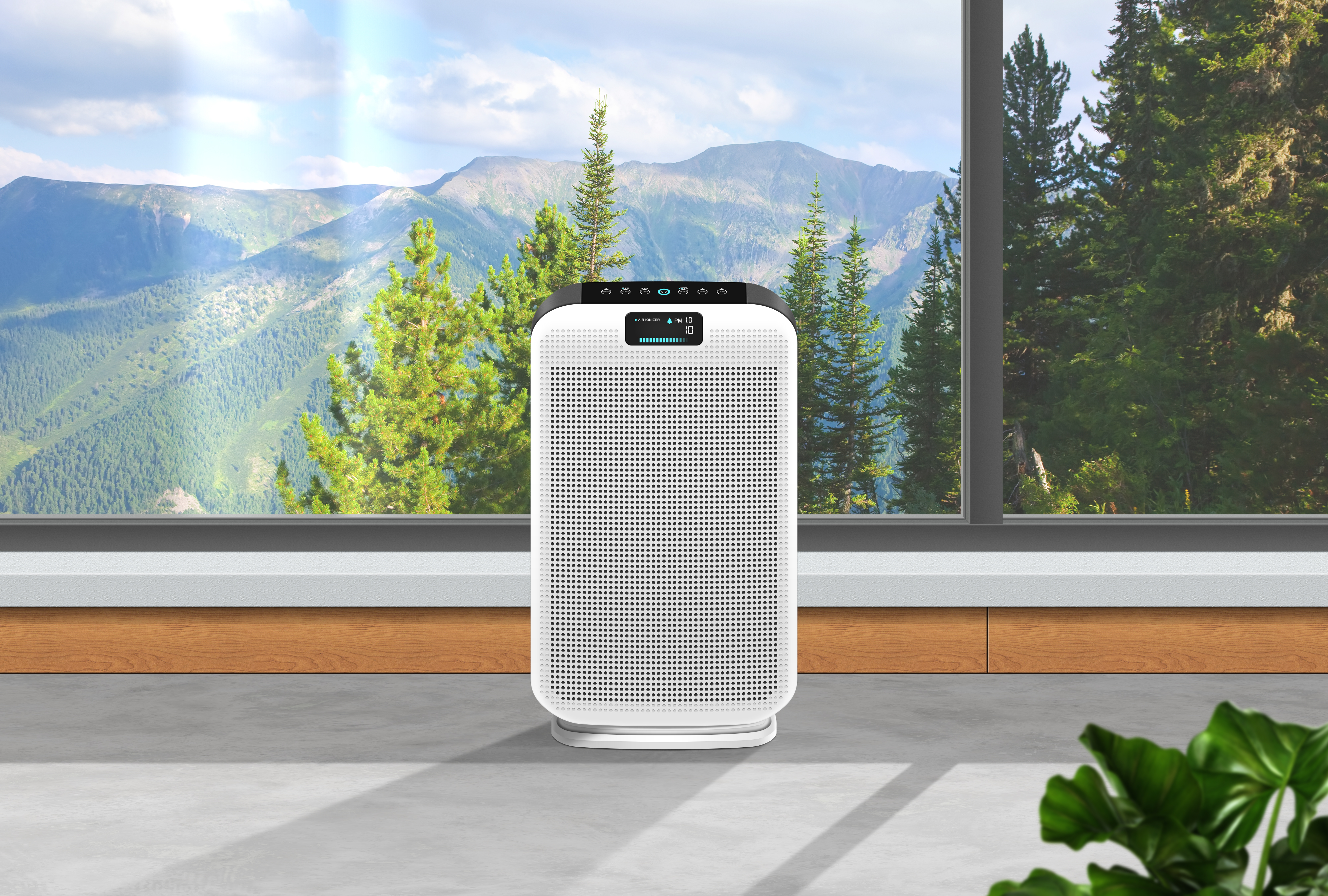 General 4000x2700 air purifier forest CGI trees