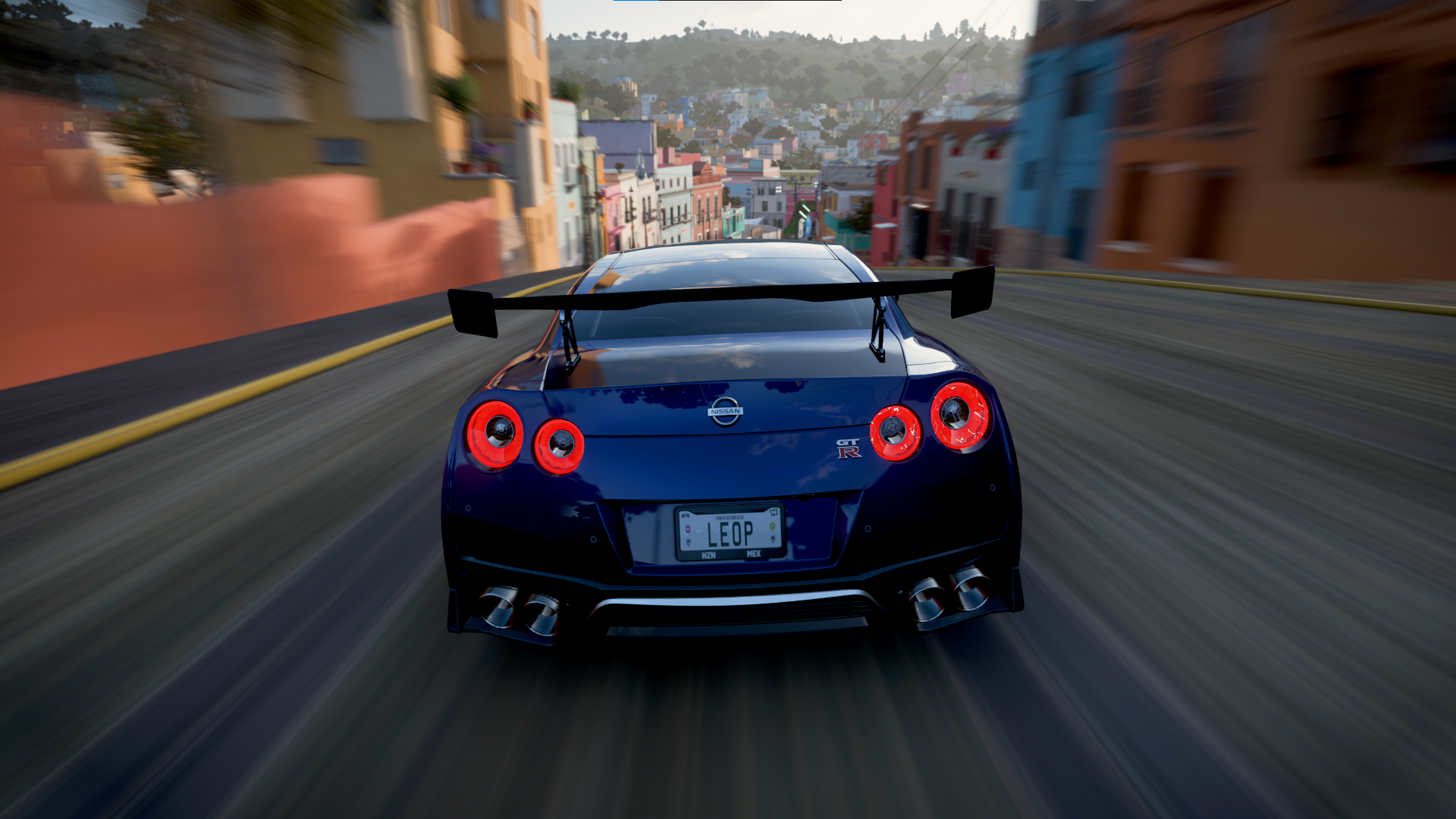 General 1920x1080 Nissan GT-R Nissan car taillights car spoiler Forza Horizon 5 licence plates CGI video games city