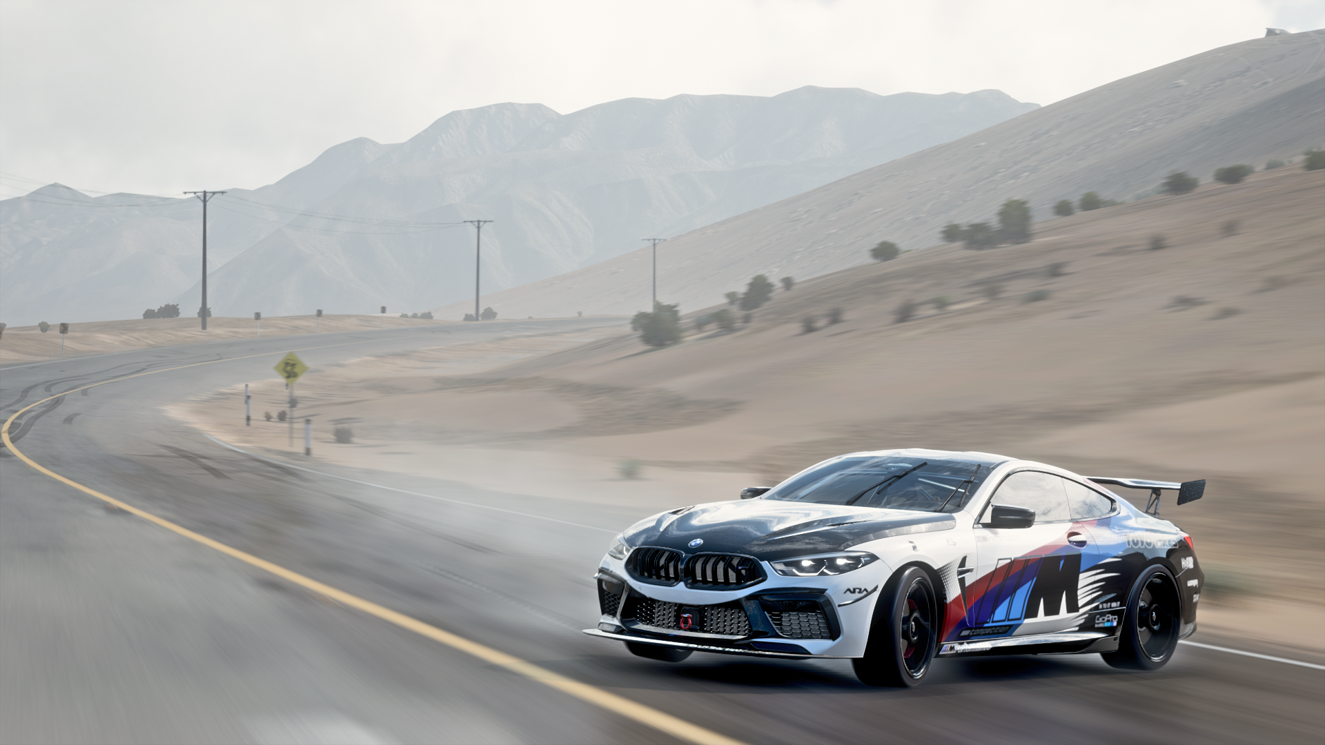 General 1920x1080 Forza Forza Horizon Forza Horizon 5 BMW BMW 8 series car video games road headlights