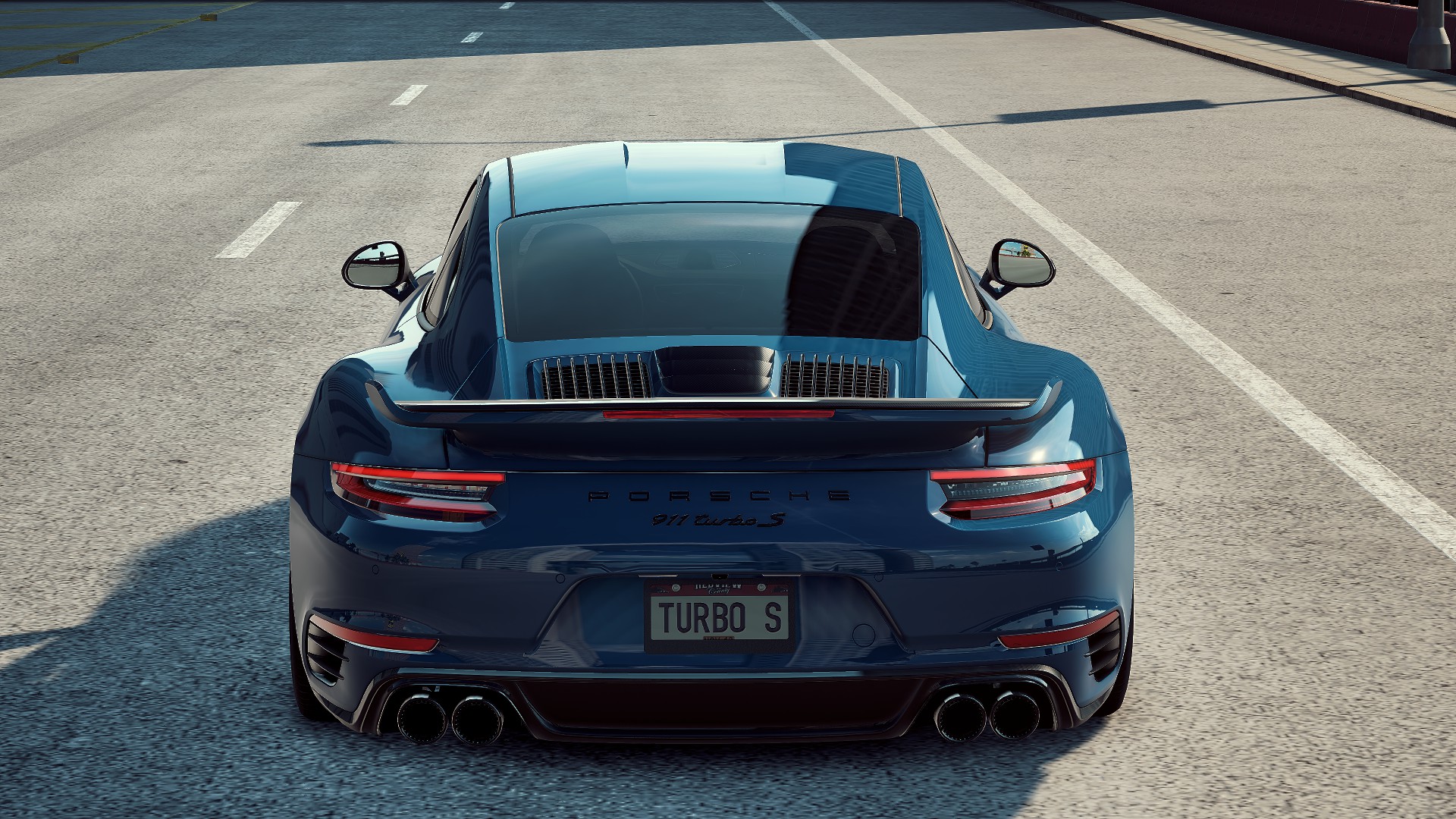 General 1920x1080 Porsche car 4K Need for Speed: Heat street view road city building turquoise Red Hot photoshoot rear view Porsche 911 video games