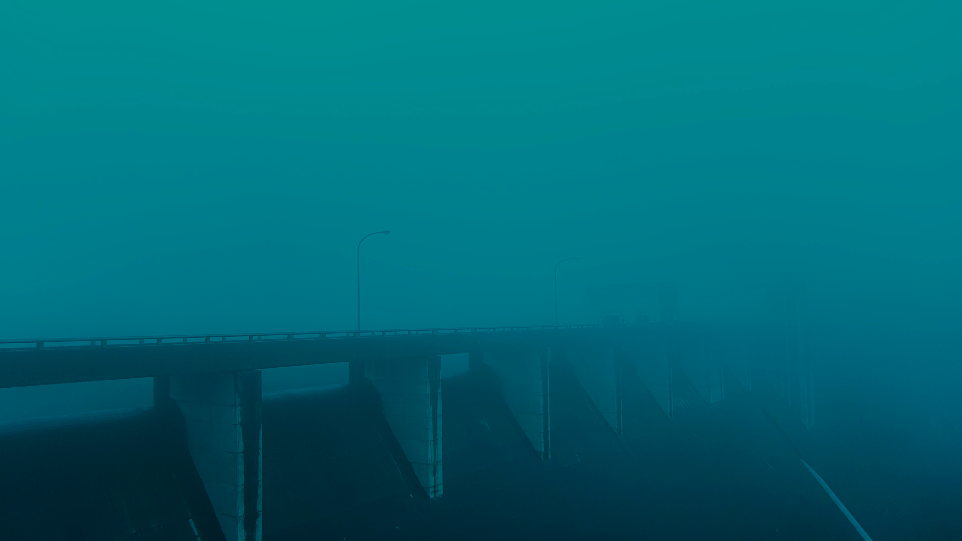 General 3840x2160 atmosphere low light bridge blue mist