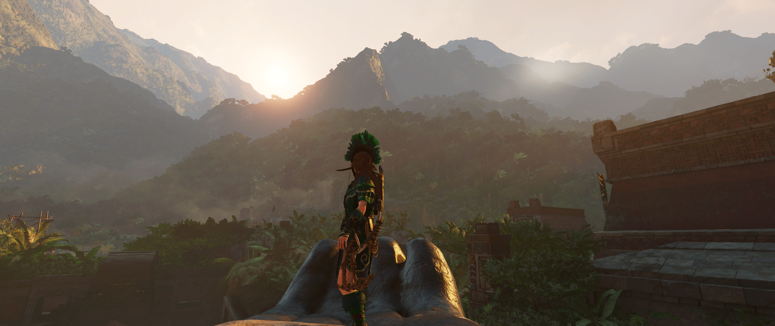 General 2560x1080 Shadow of the Tomb Raider Tomb Raider Lara Croft (Tomb Raider) video game landscape video games PC gaming screen shot