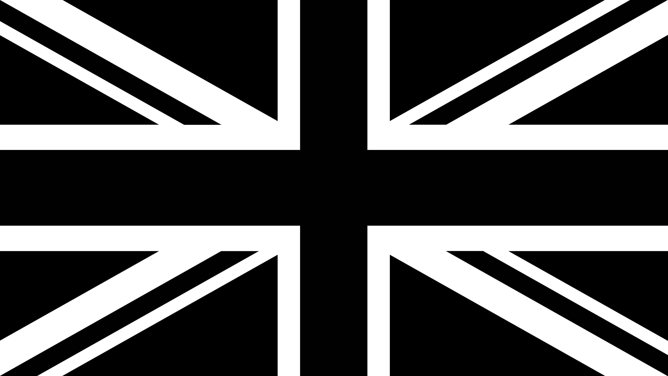 General 2560x1440 black flag UK Britain British flag digital art monochrome simple background