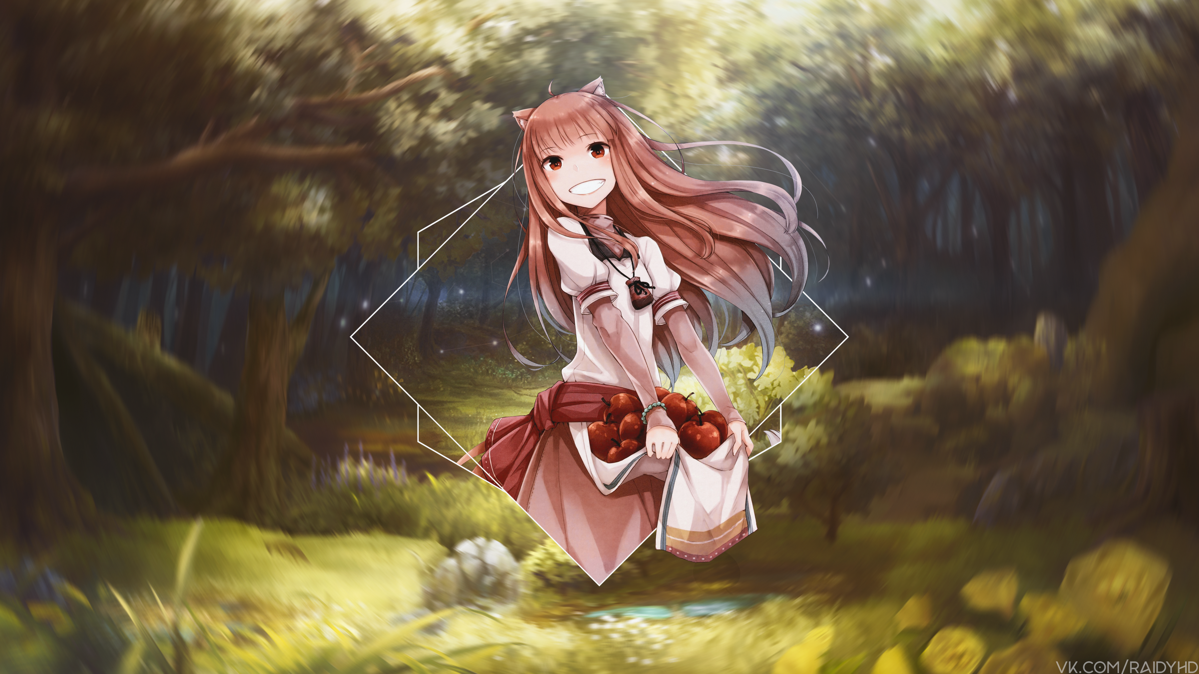 Anime 3840x2160 anime girls anime picture-in-picture Spice and Wolf Holo (Spice and Wolf)