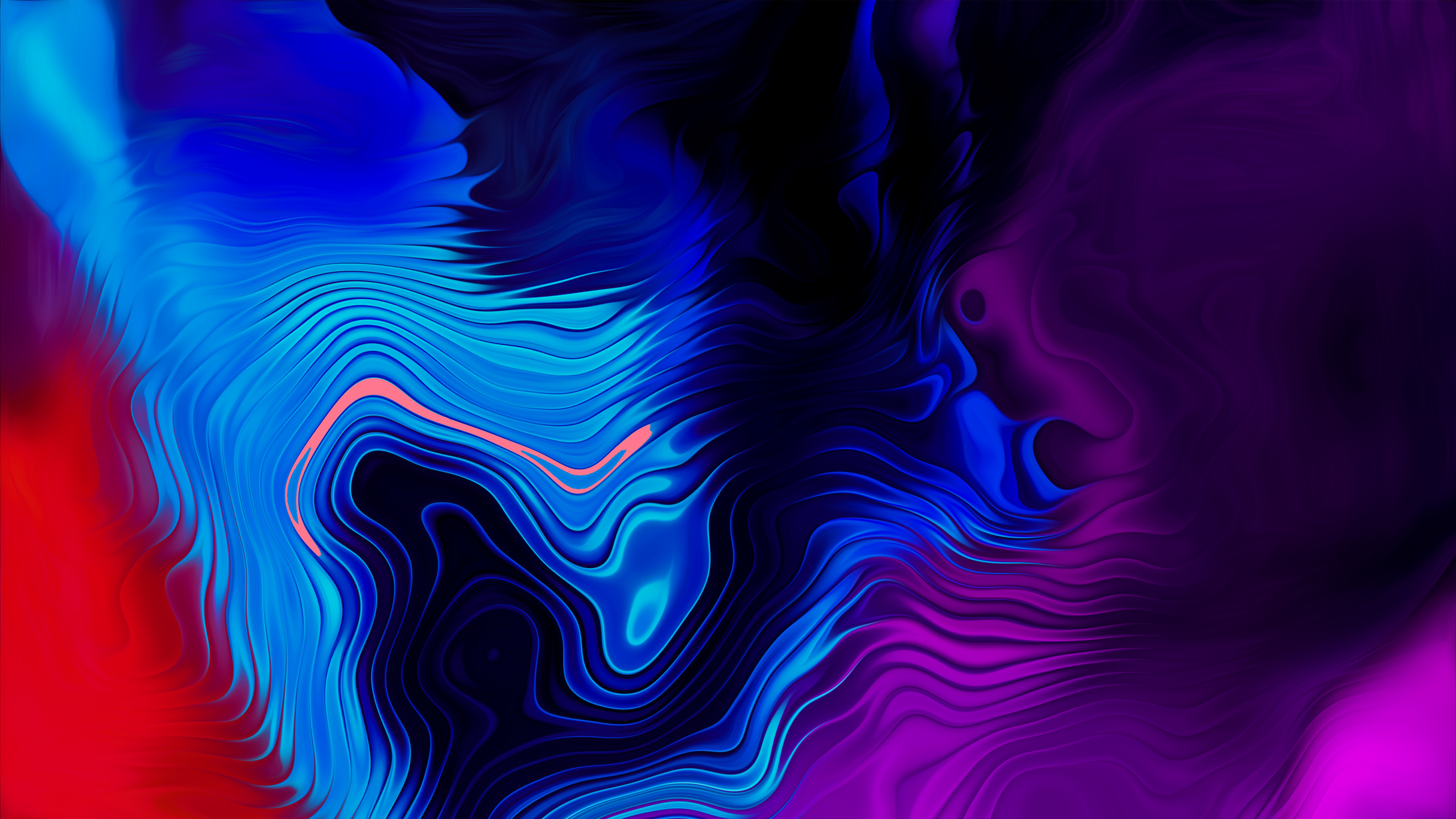 General 2560x1440 abstract swirls colorful shapes texture digital art