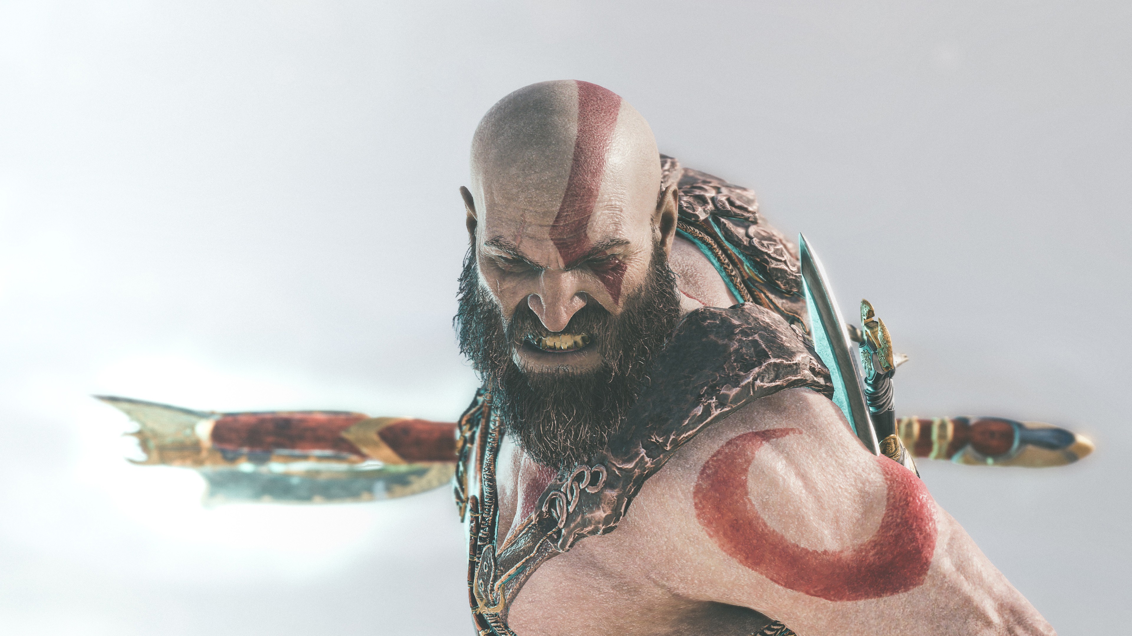General 3840x2160 Kratos God of War God of War (2018) god of war 4 video game characters