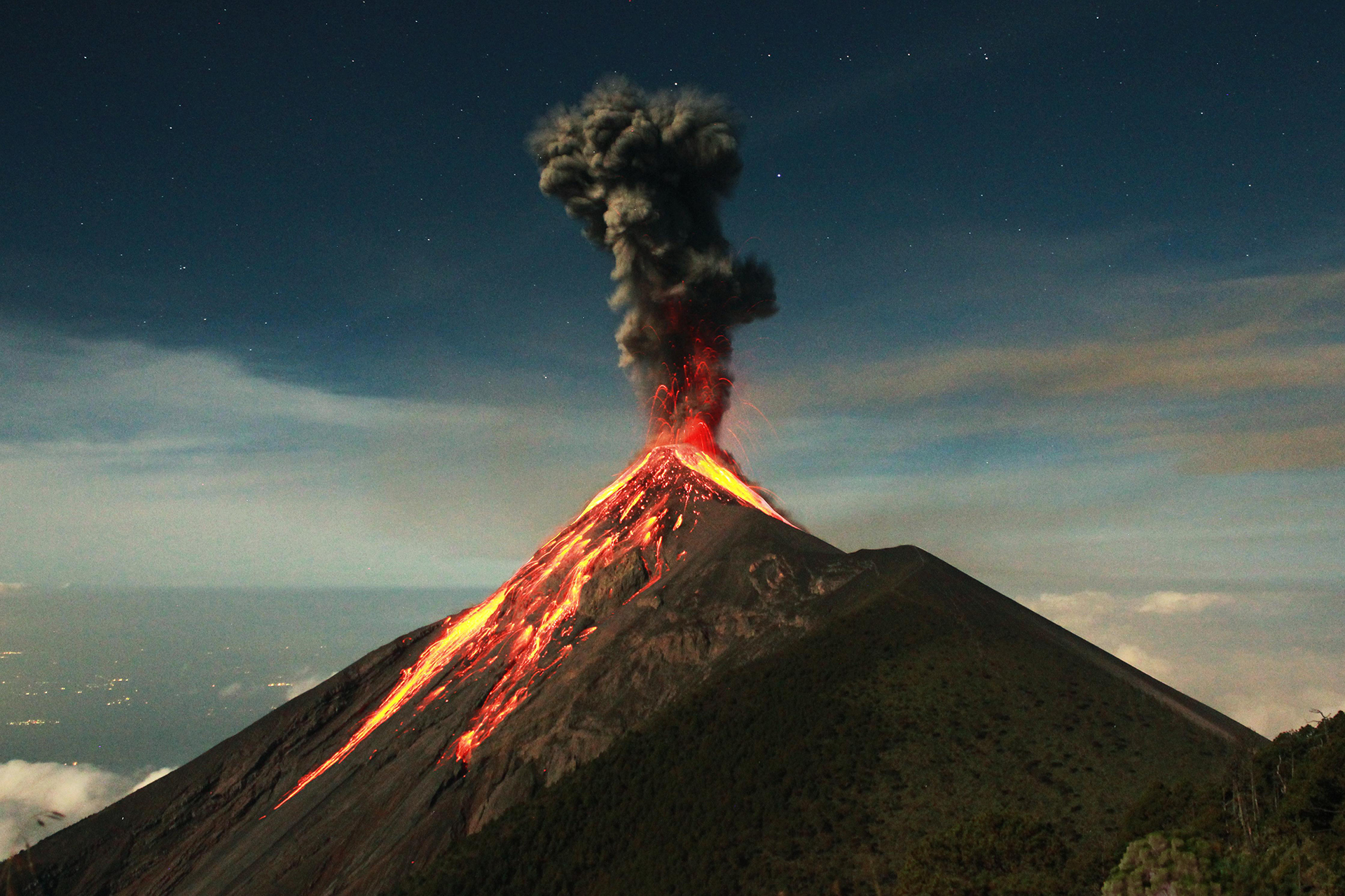 General 1920x1280 Guatemala landscape volcano nature eruption