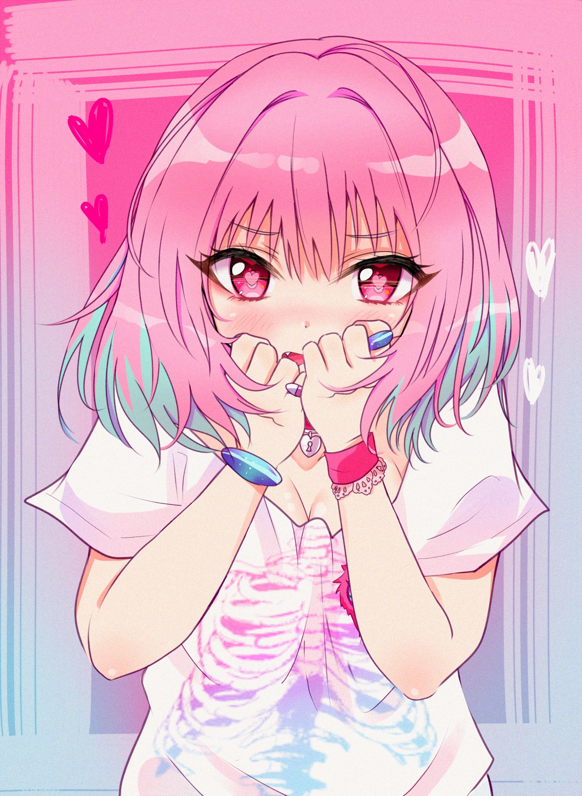 Anime 1200x1642 anime girls anime THE iDOLM@STER: Cinderella Girls Riamu Yumemi pink hair