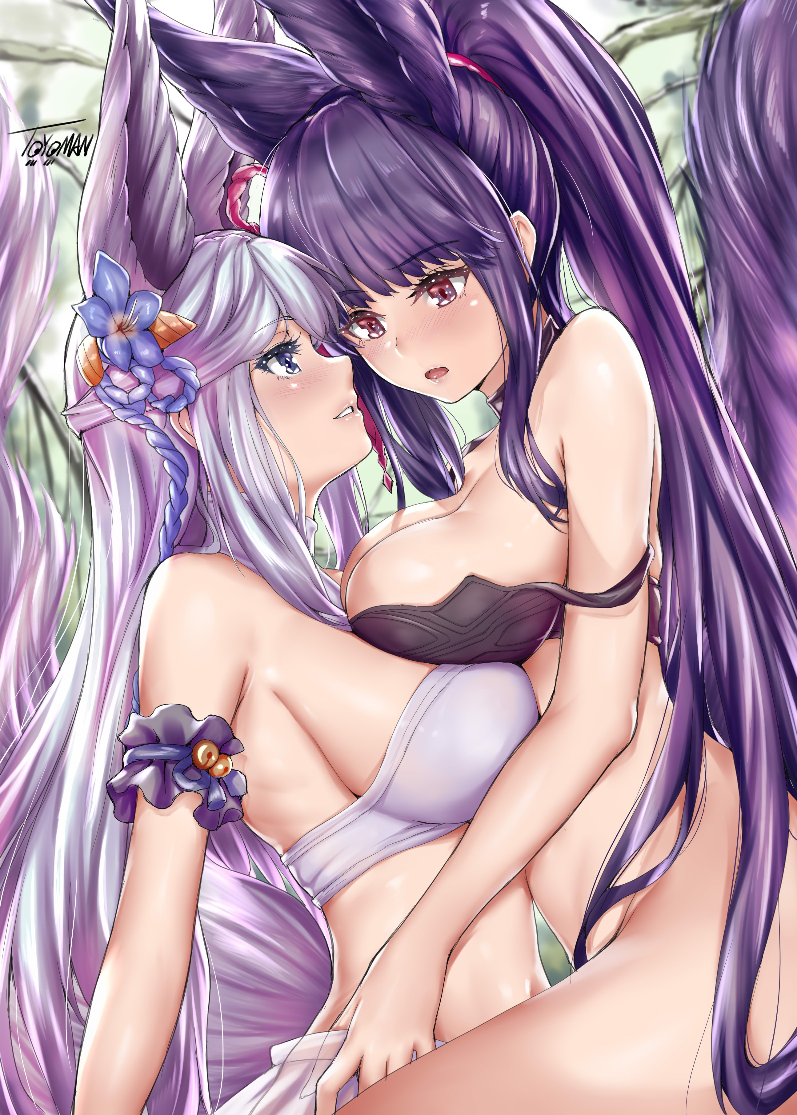 Yuri anime boobs