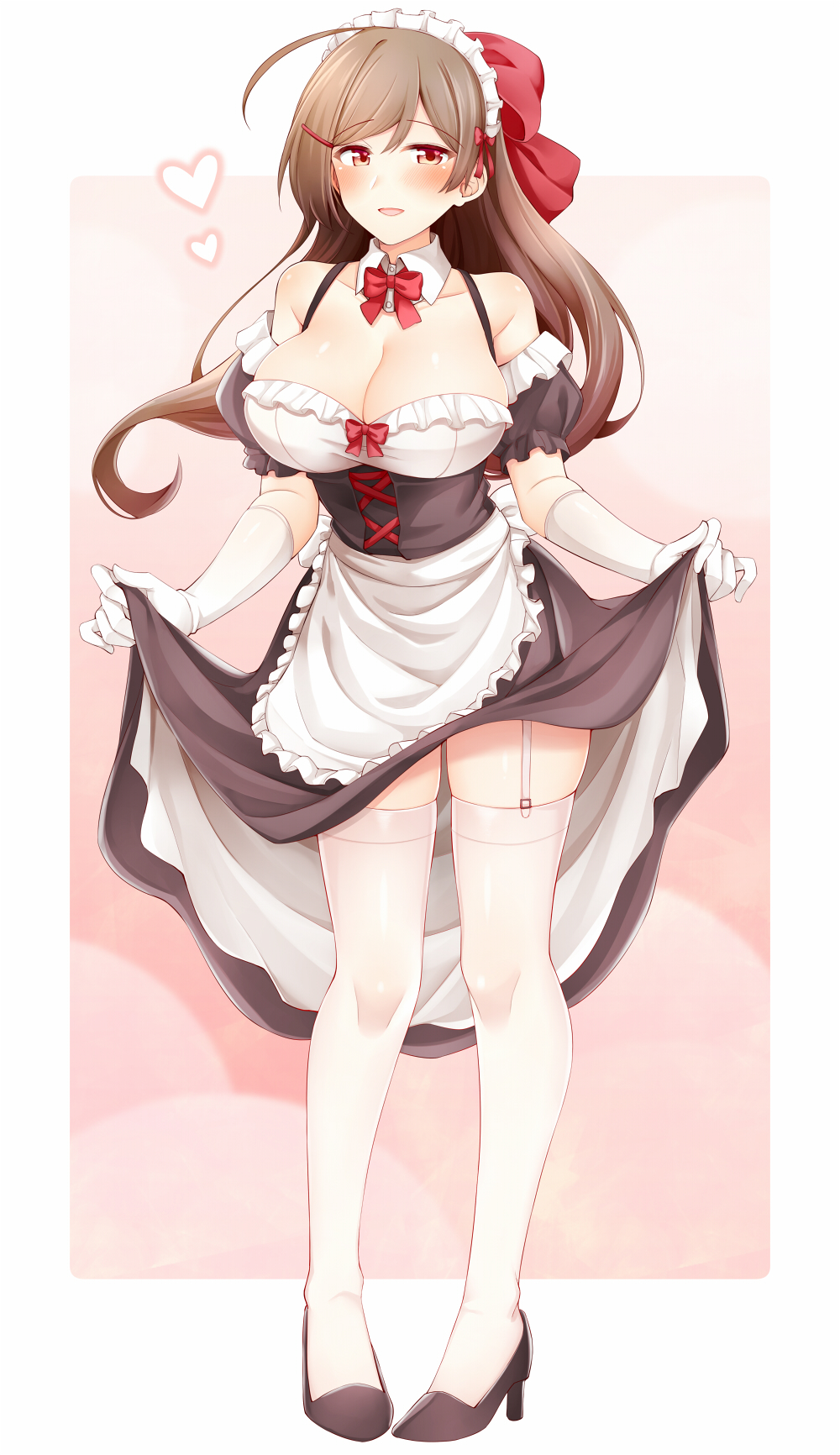 Anime 1000x1732 anime girls portrait display maid outfit Kantai Collection anime Mamiya (KanColle)