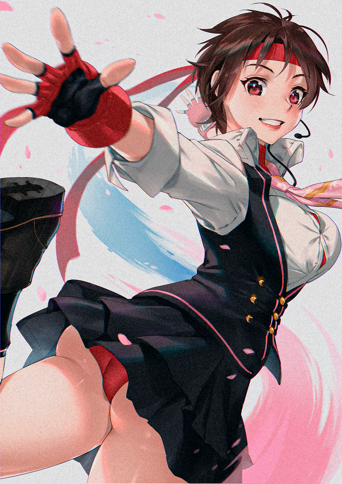 Anime 1131x1600 anime anime girls ass big boobs Street Fighter sakura (street fighter) panties Kasugano Sakura