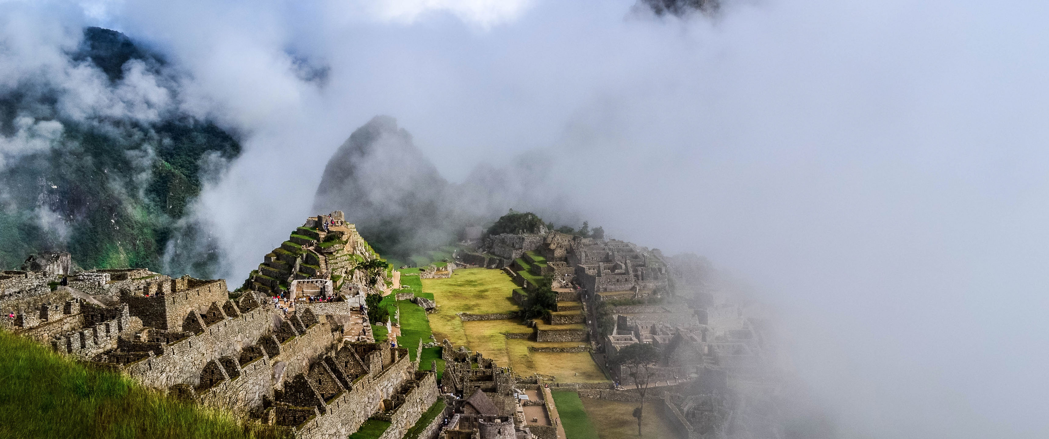 General 3440x1440 landscape Peru nature South America ruins history landmark Machu Picchu World Heritage Site