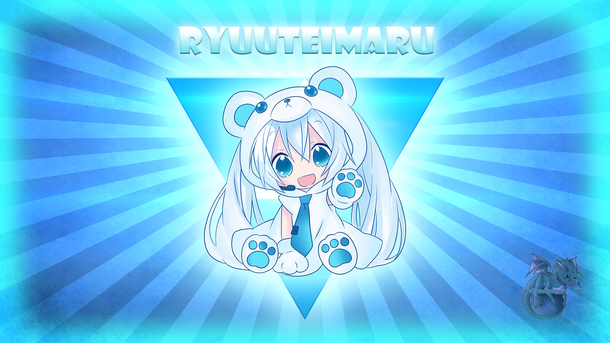 Anime 2560x1440 anime anime girls cyan blue