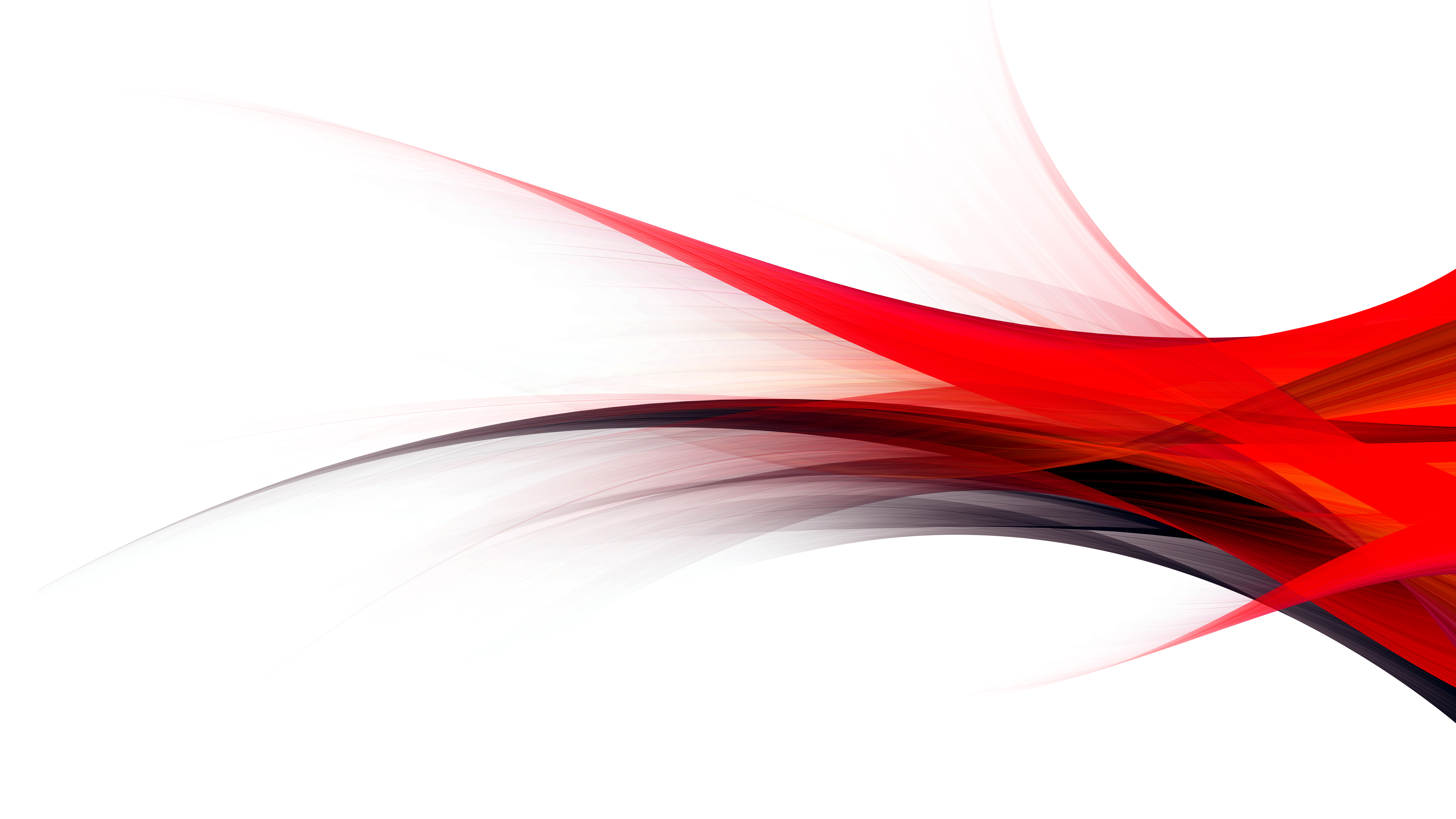 General 5120x2880 3D Abstract abstract lines white background red