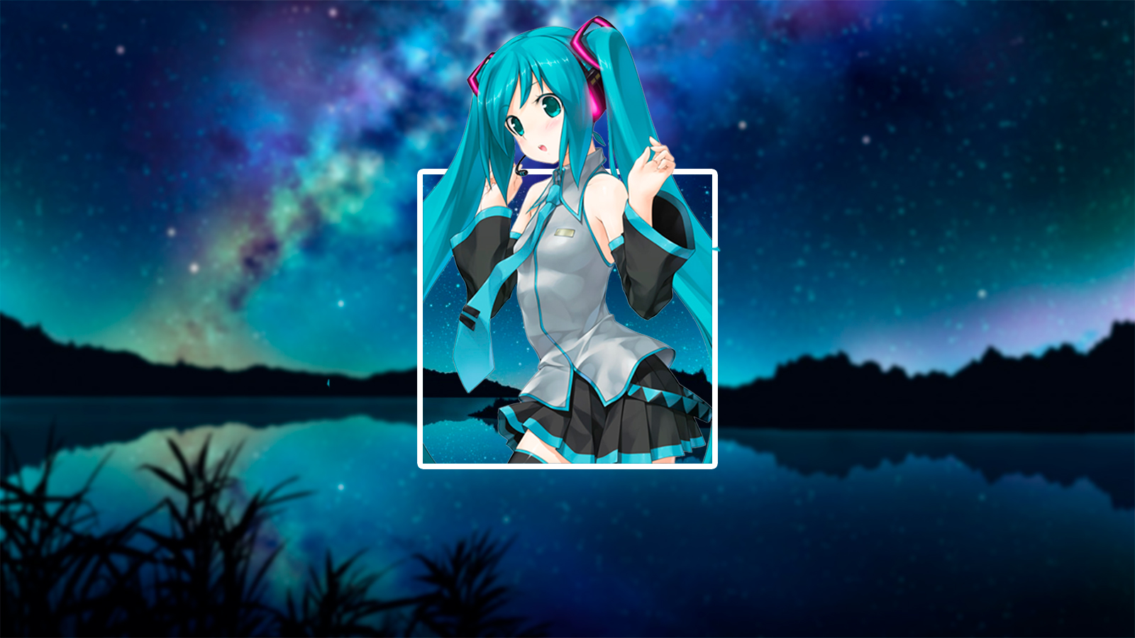 Anime 1600x900 anime anime girls Hatsune Miku Vocaloid picture-in-picture