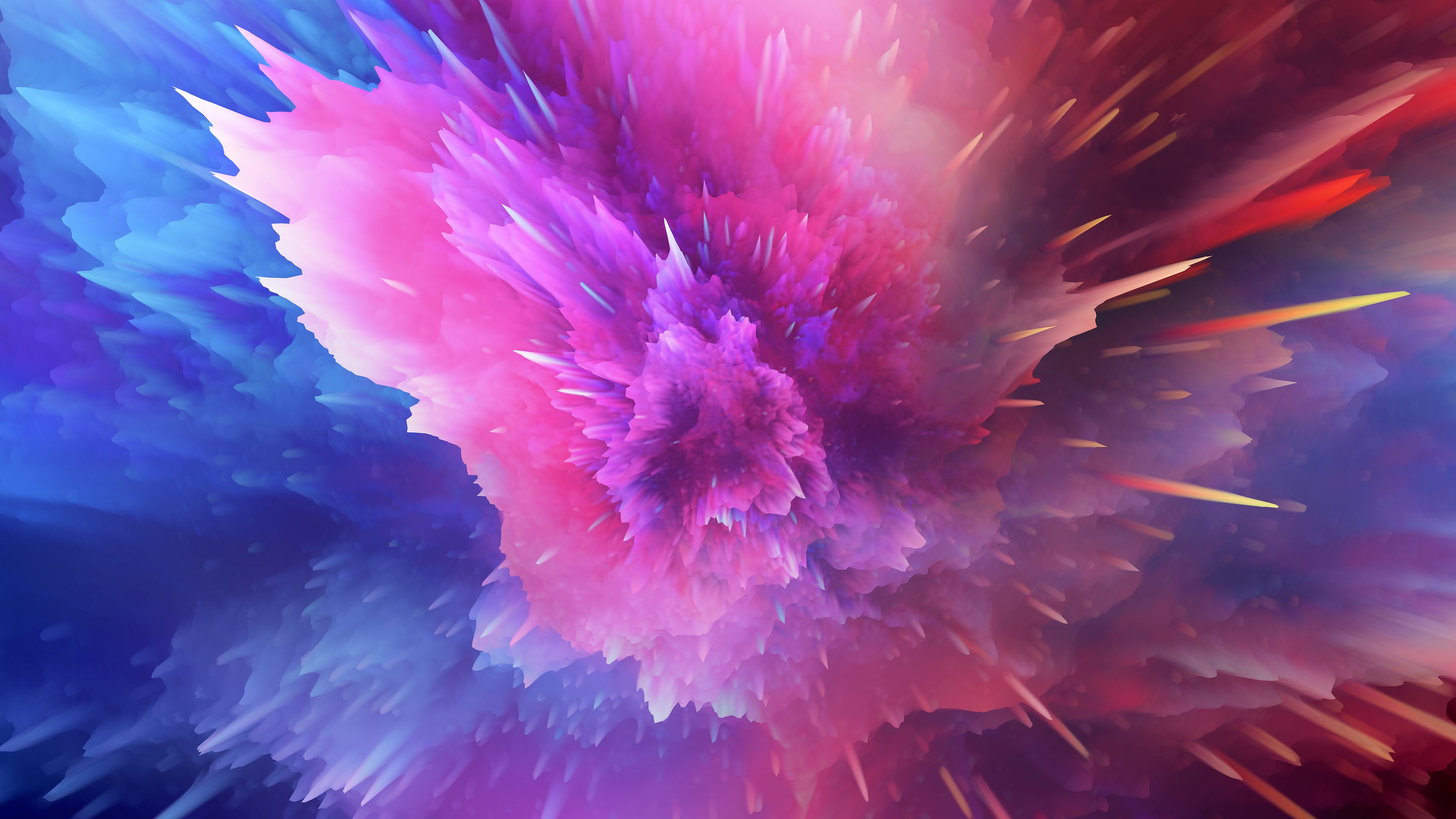General 3840x2160 Color Burst pink red blue abstract