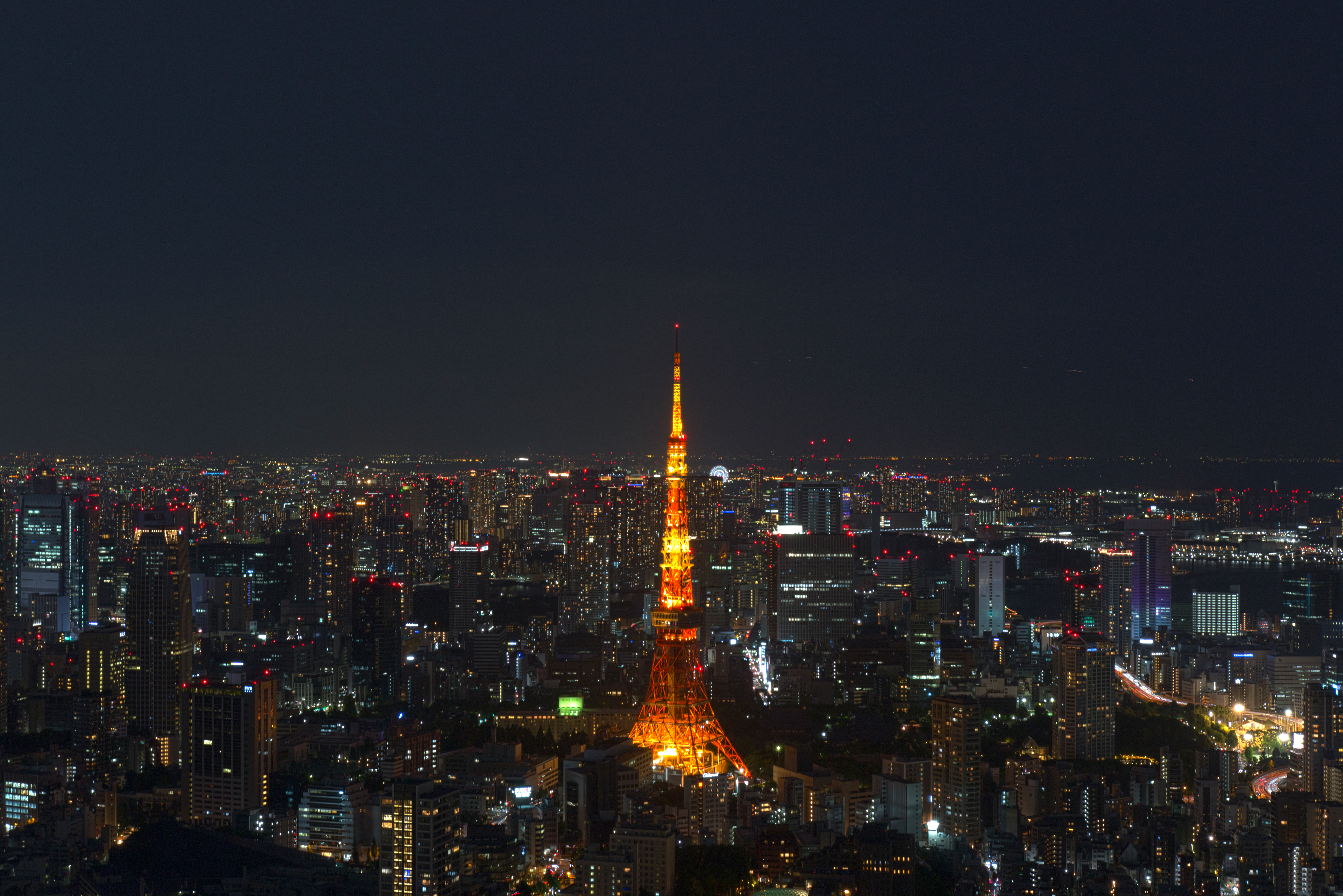 General 5463x3645 Tokyo Tower Tokyo Asia city night sky lights cityscape