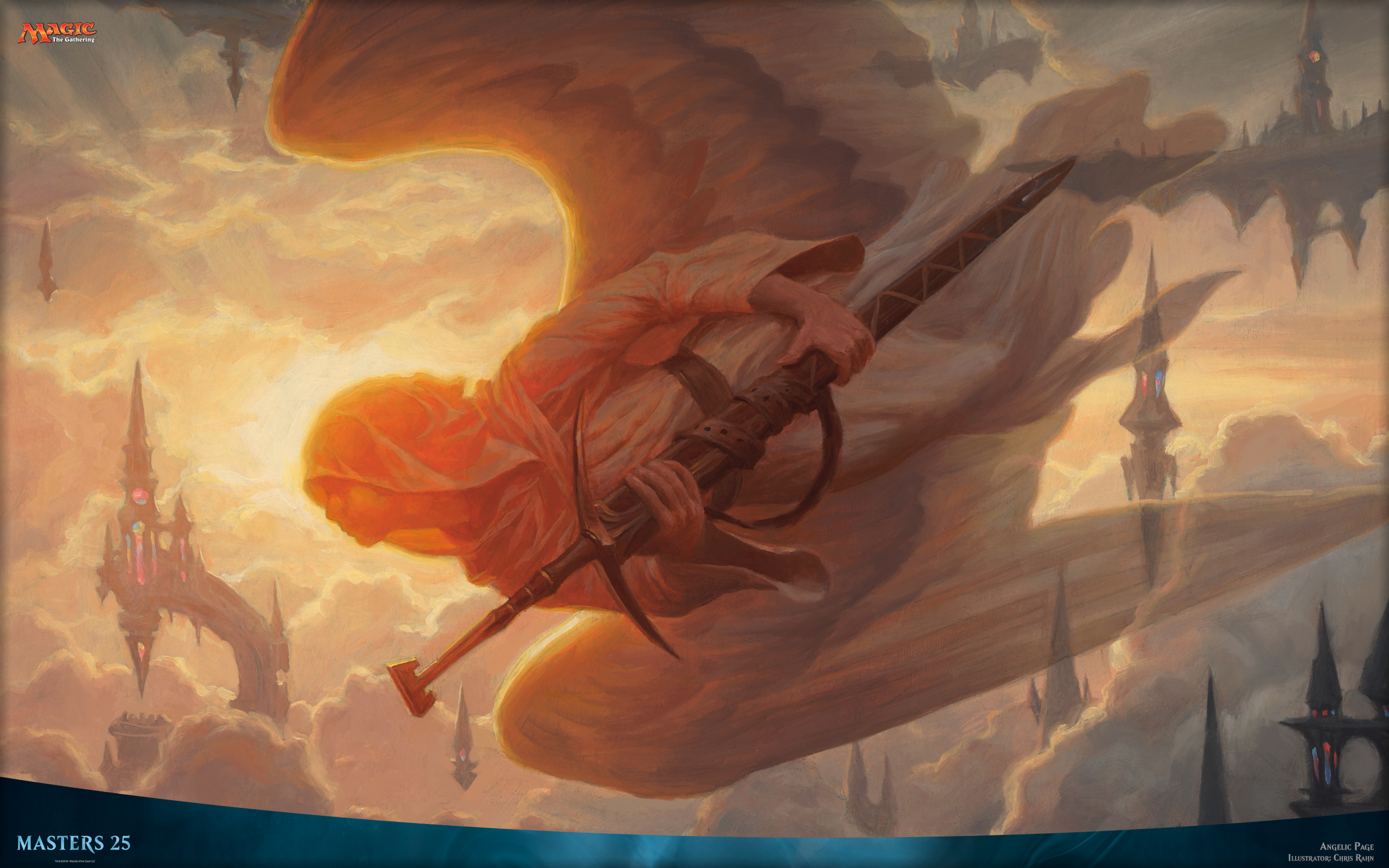 General 2560x1600 archangel Magic: The Gathering fantasy art digital art watermarked