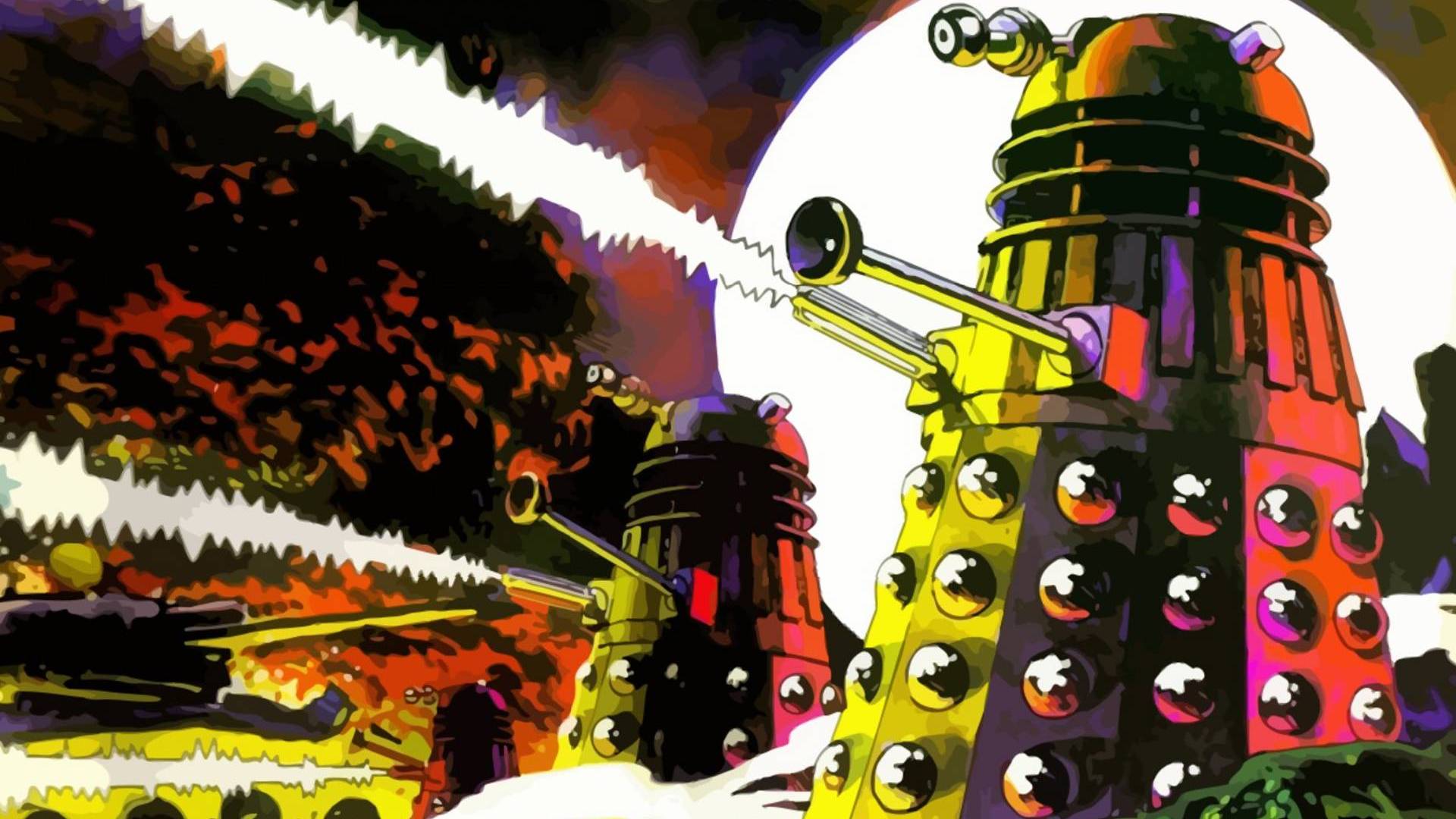 General 1920x1080 Doctor Who Daleks science fiction TV series digital art