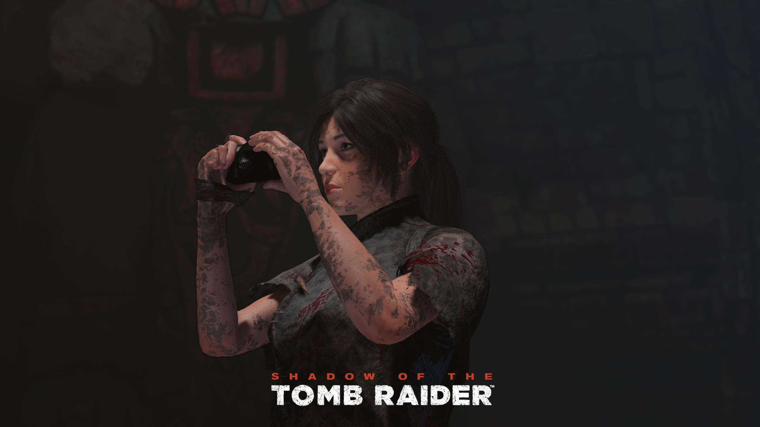 General 2560x1440 Shadow of the Tomb Raider Tomb Raider video games camera Lara Croft (Tomb Raider) PC gaming video game girls video game characters