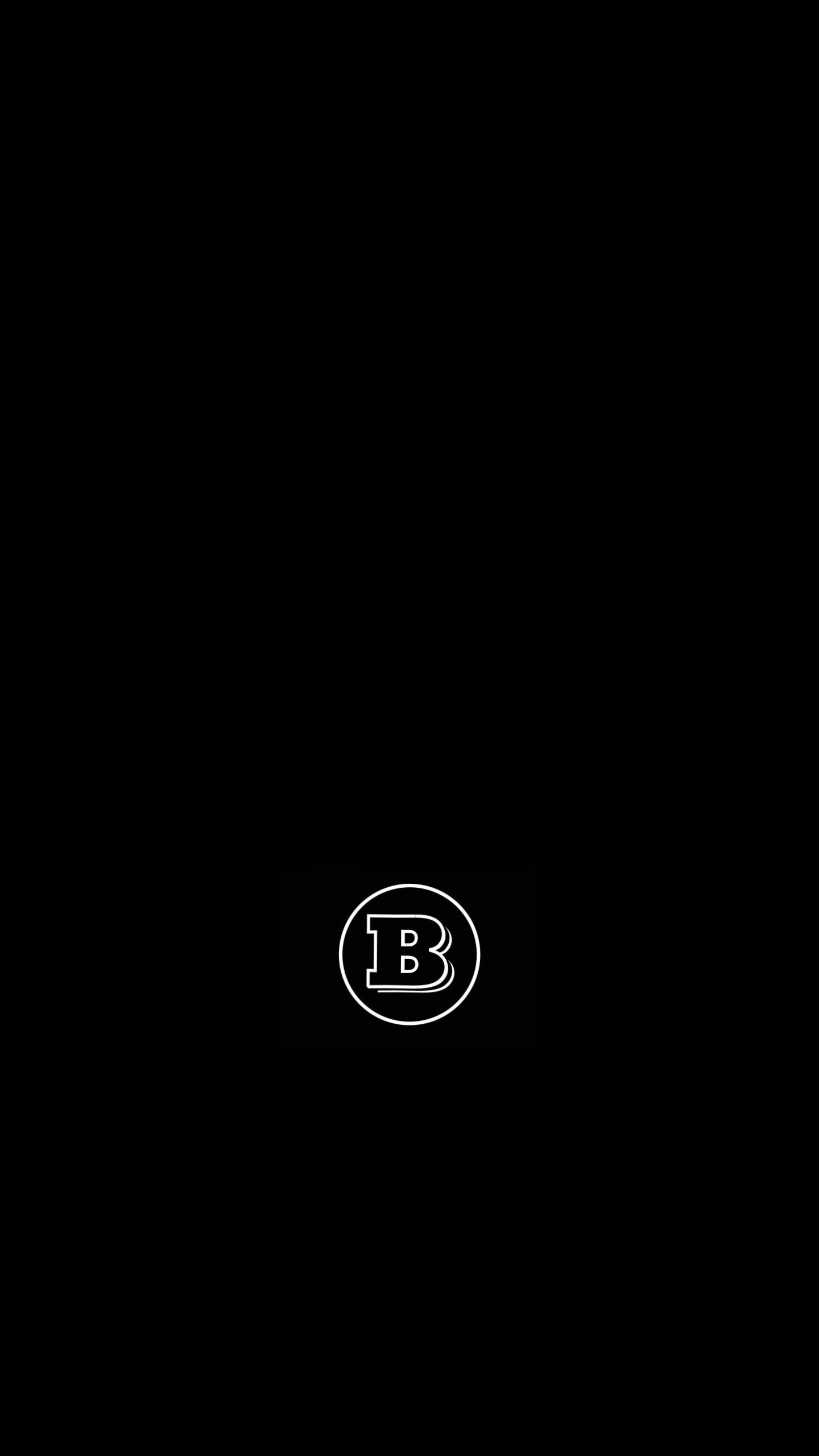 General 1440x2560 Brabus black logo portrait display minimalism