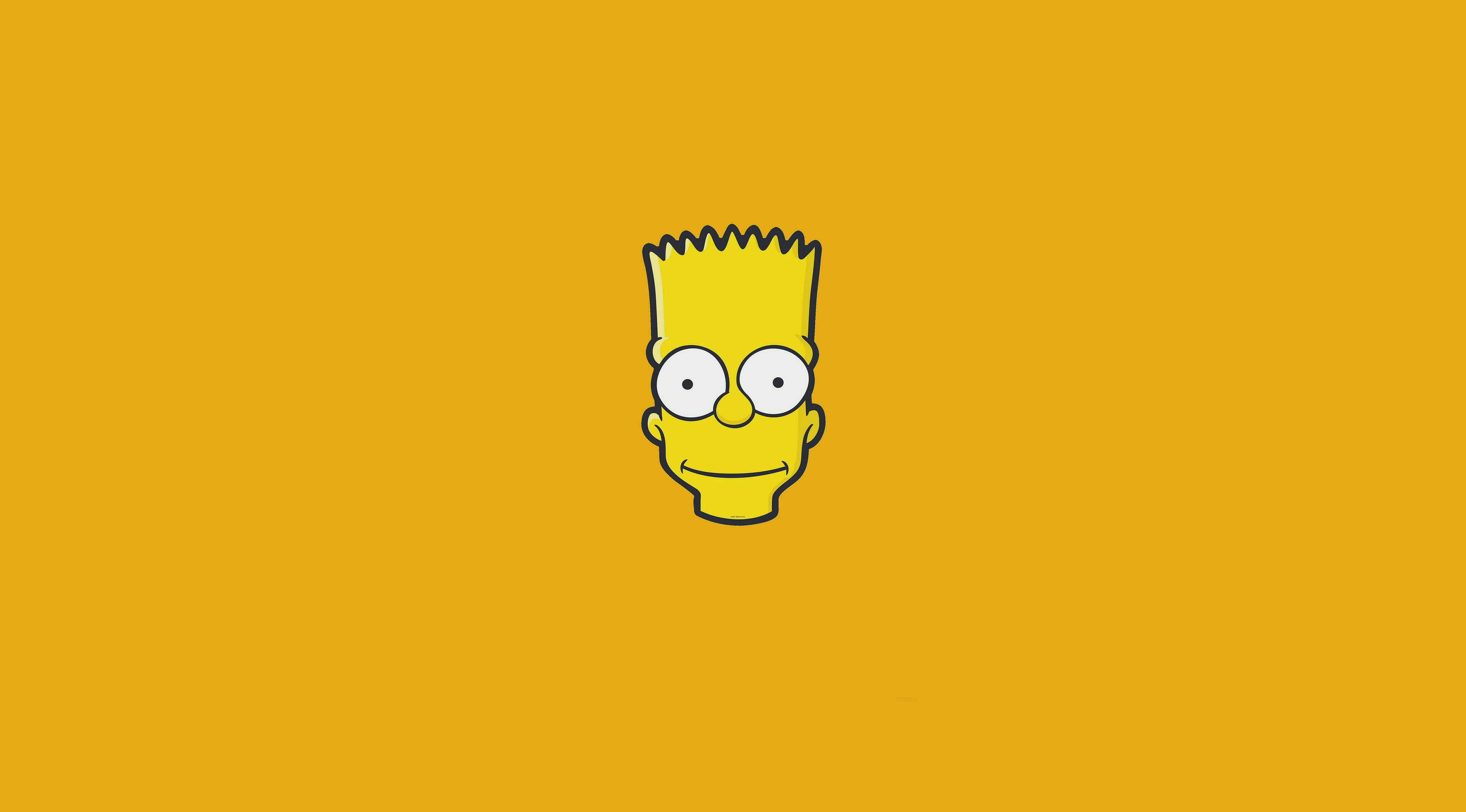 General 4910x2720 minimalism Bart Simpson The Simpsons cartoon