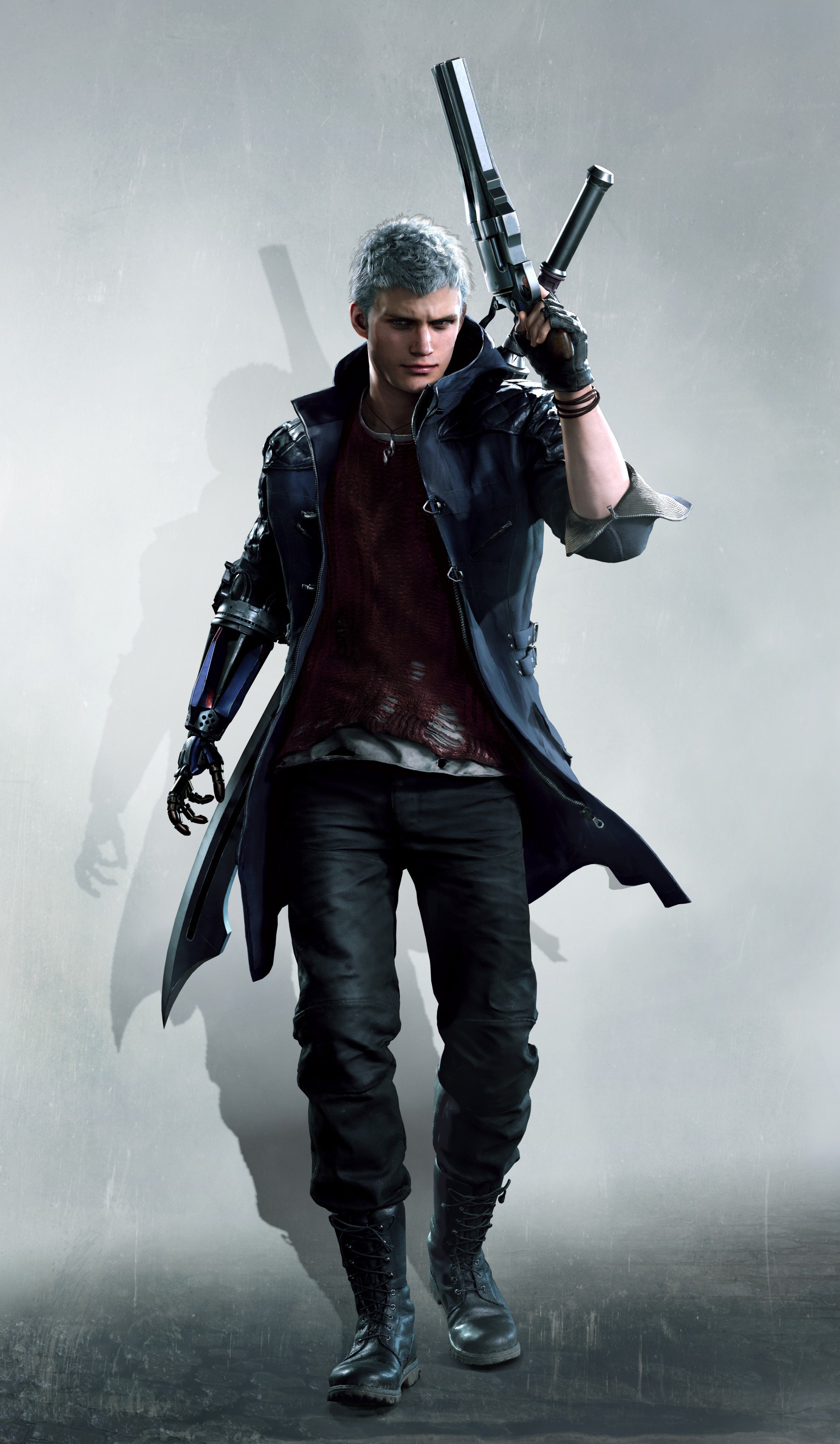 General 2384x4096 Devil May Cry 5 Nero (Devil May Cry) Devil May Cry weapon video game characters video game men video games