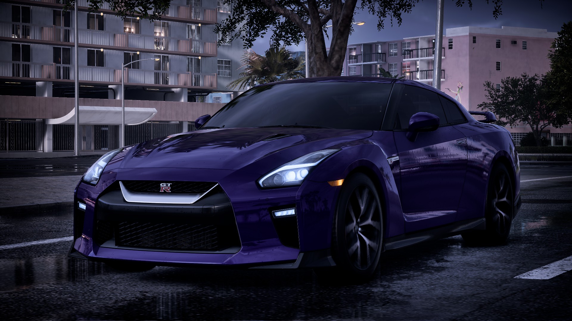 General 1920x1080 Nissan Nissan GT-R NISMO car 4K Need for Speed: Heat purple Japanese cars street view city